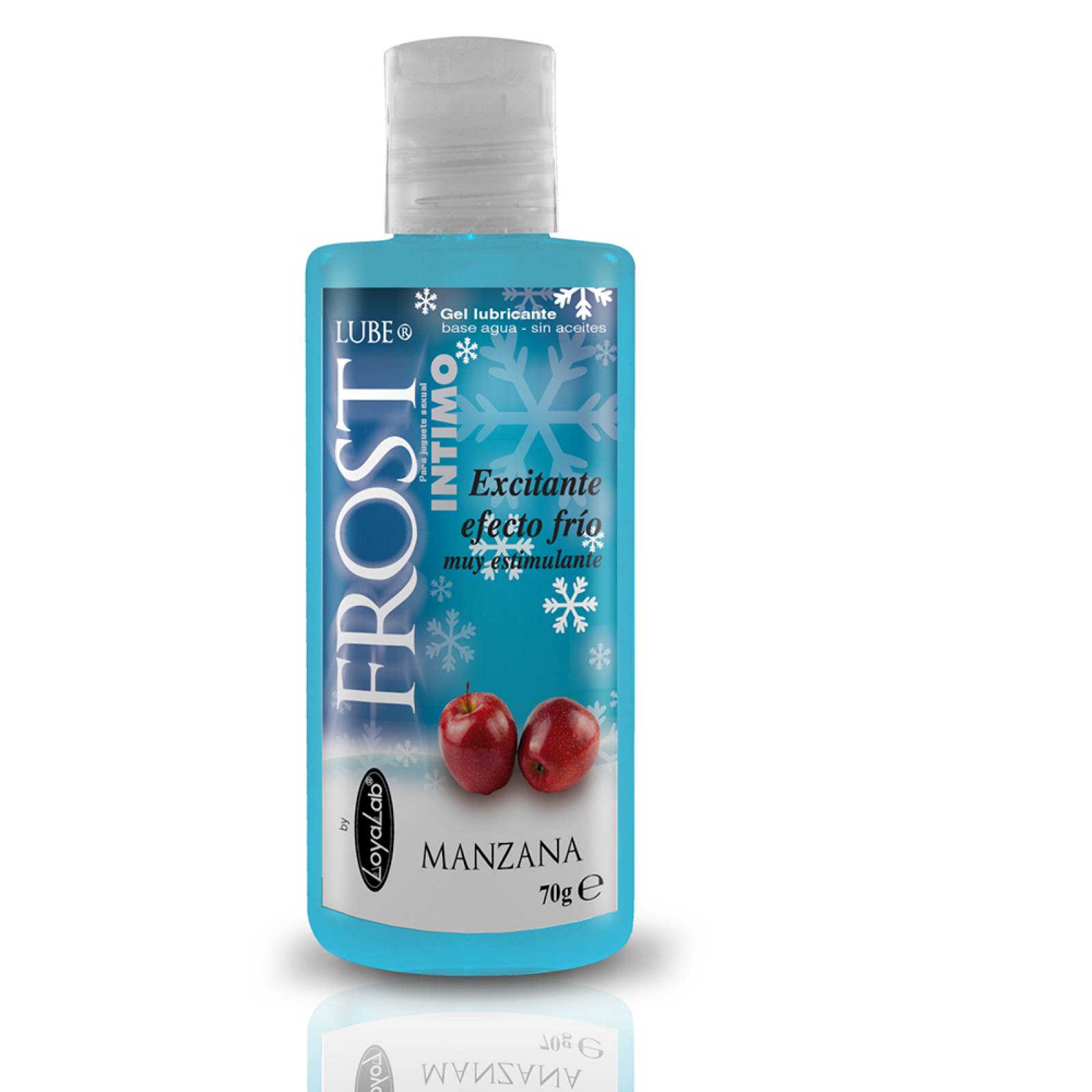 Gel Lubricante Efecto Frío, Frost Lube de Manzana 70 g, Mod: 548f