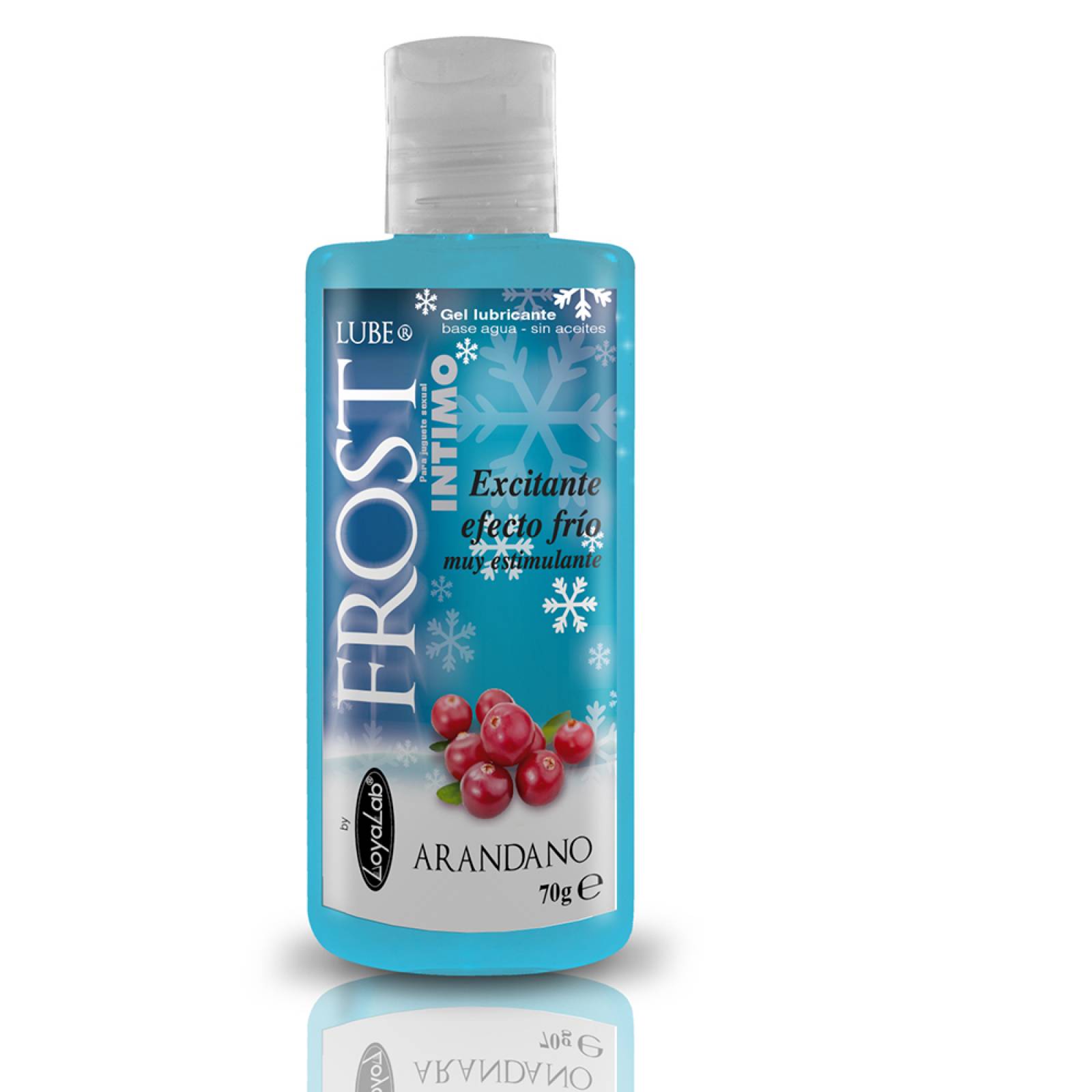 Gel Lubricante Efecto Frío, Frost Lube de Arándano 70 g, Mod: 554f