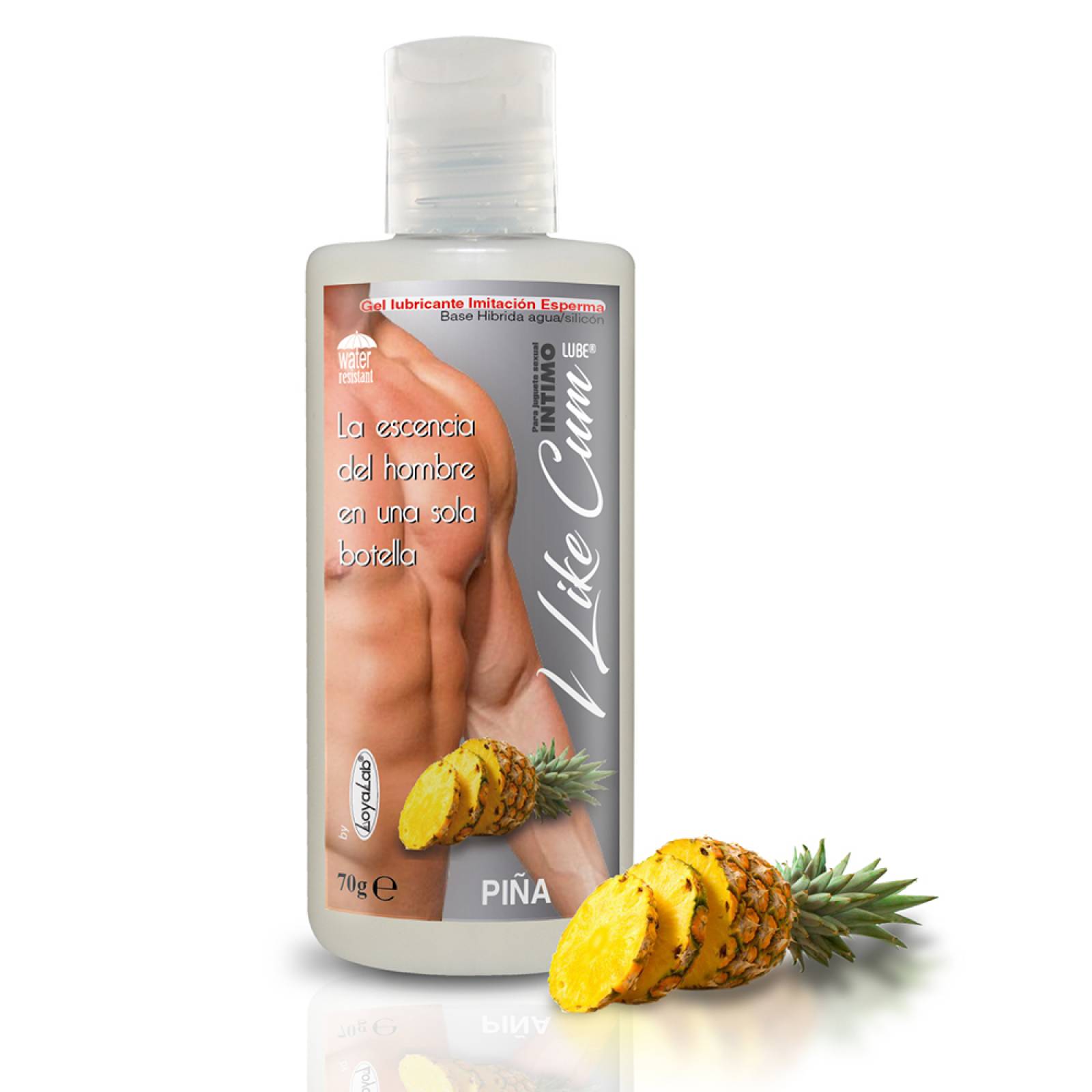 Gel Lubricante Intimo Híbrido Imitación Esperma, I Like Cum Lube de Piña 70 g, Mod: 541i