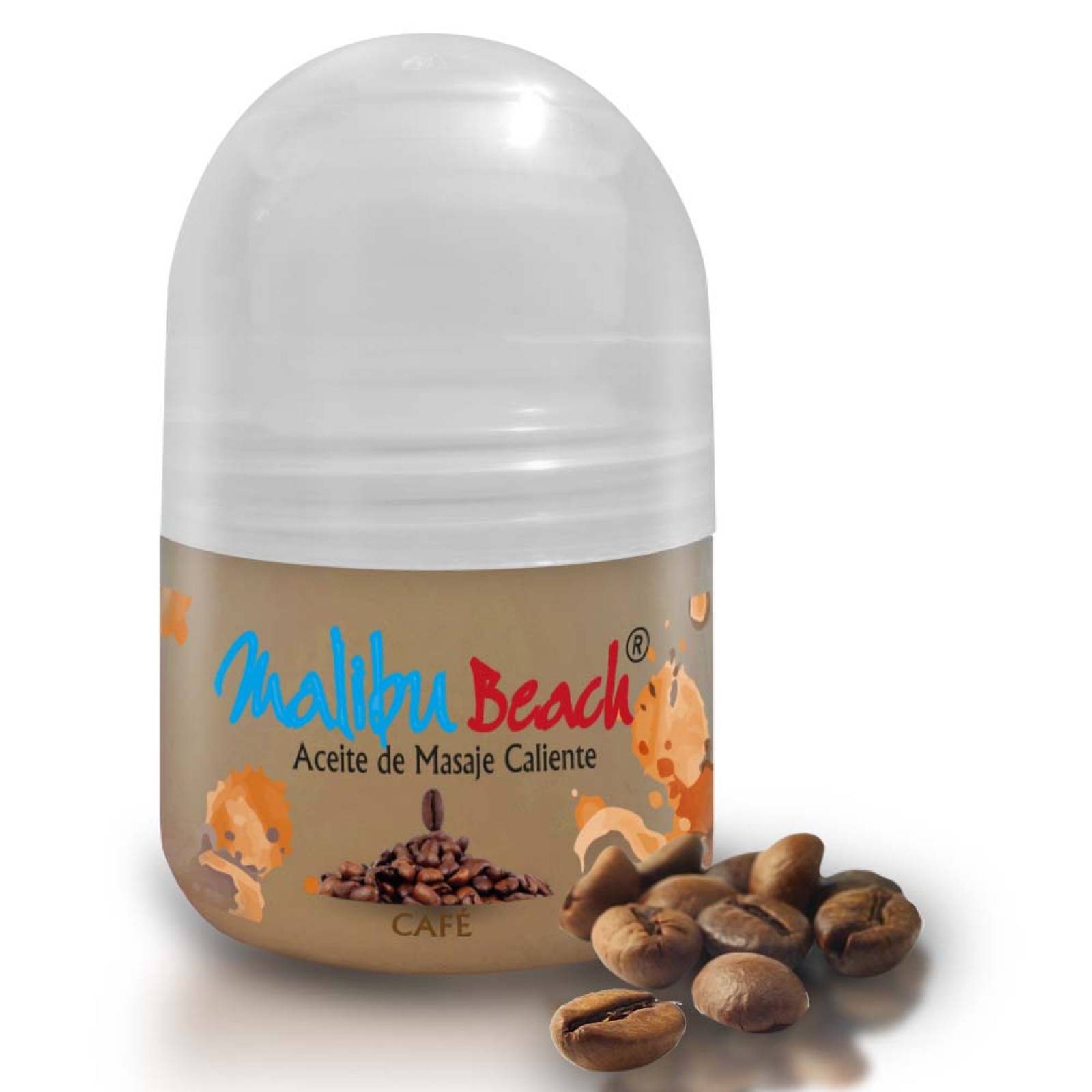 Aceite Caliente para Masajes MalibuBeach Hot de Café 30 g, Mod: 631H