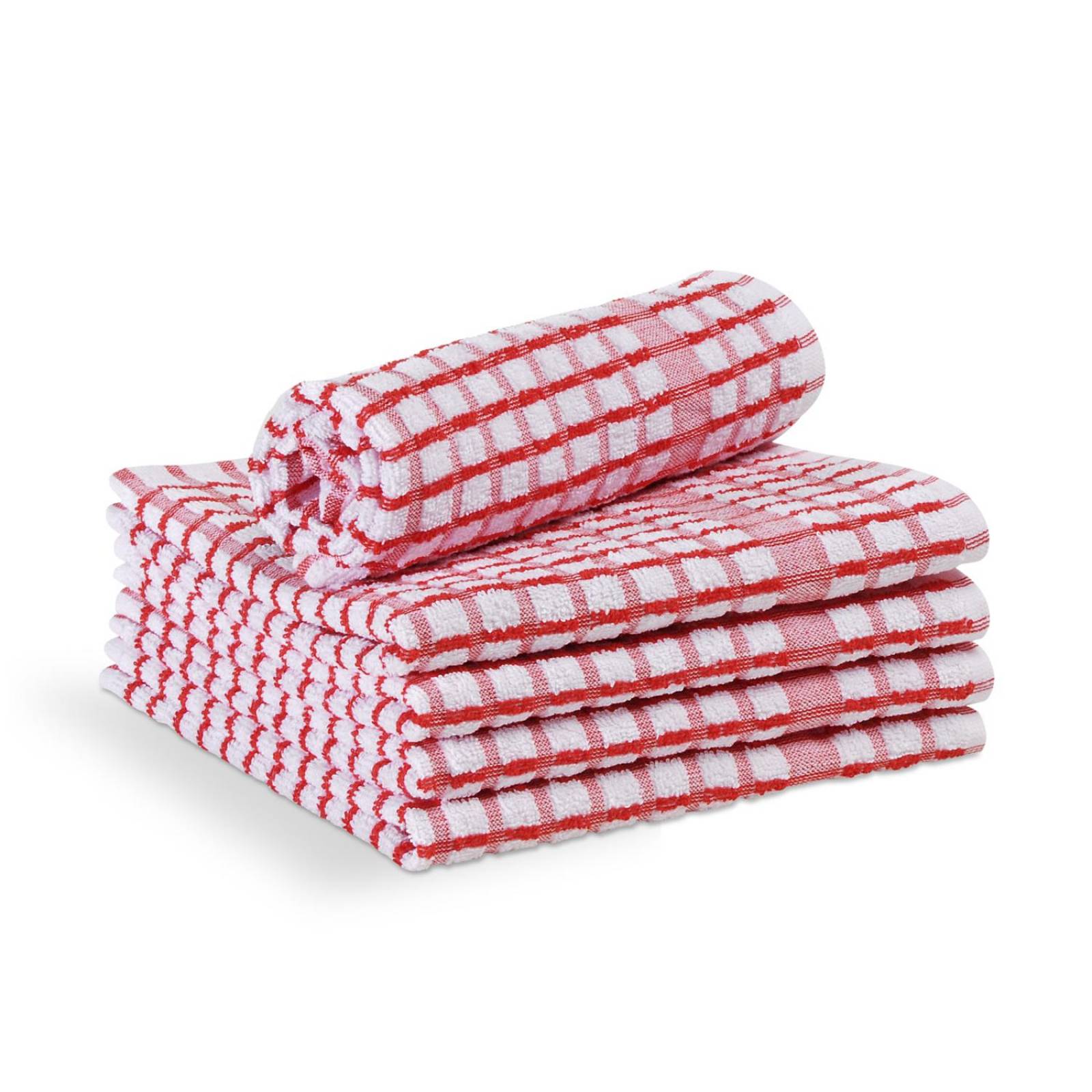 LA JOSEFINA SECADORES DE COCINA 70X40 ROJO 5 PIEZAS 