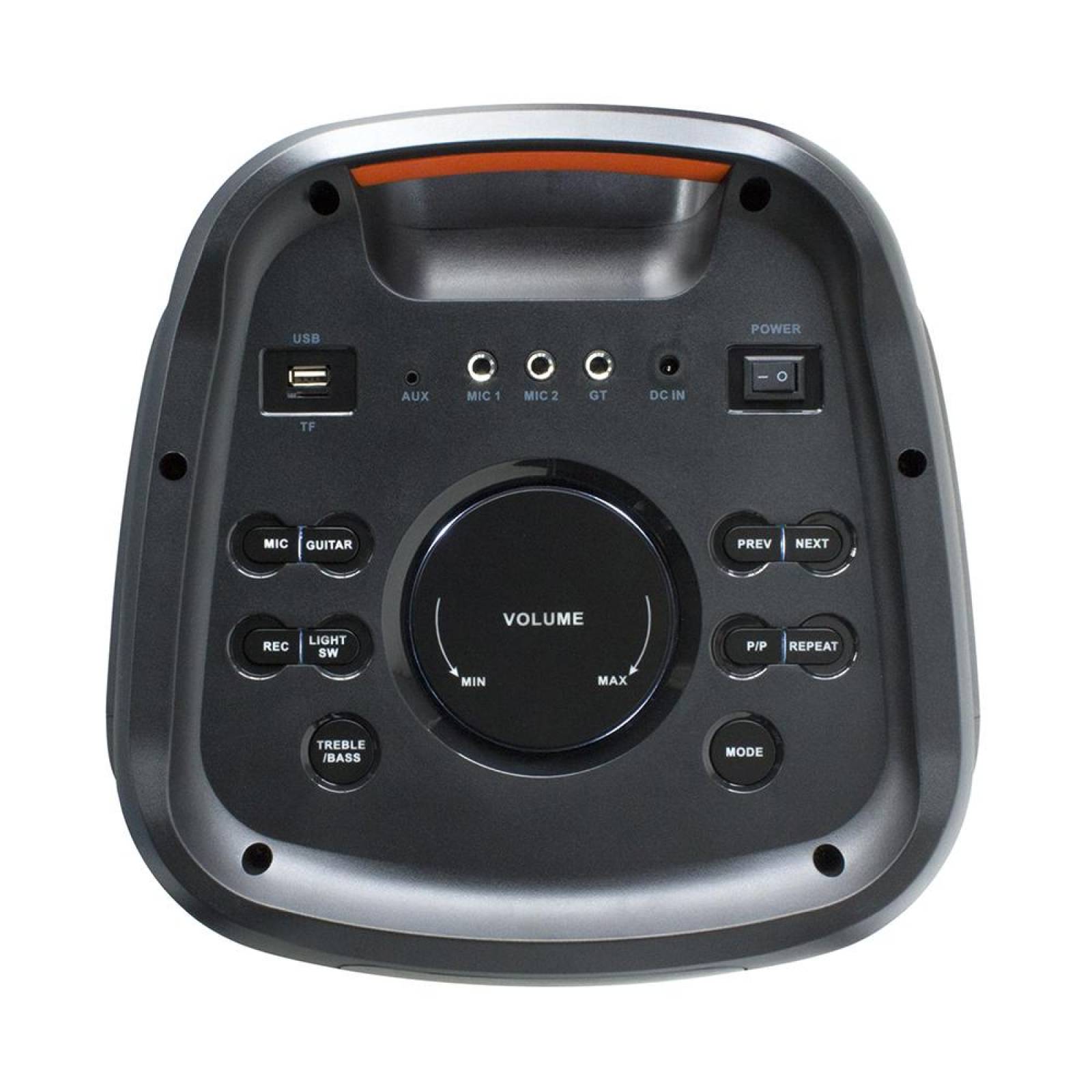 GRAVITY BOCINA PORTATIL CON LUZ LED 2x8 80W GRAVITY-8 NEGRO 