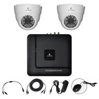 Kit Cctv Video Vigilancia 2 Cámaras Ahd Alta Definición 720P Dvr Seguridad Circuito Cerrado