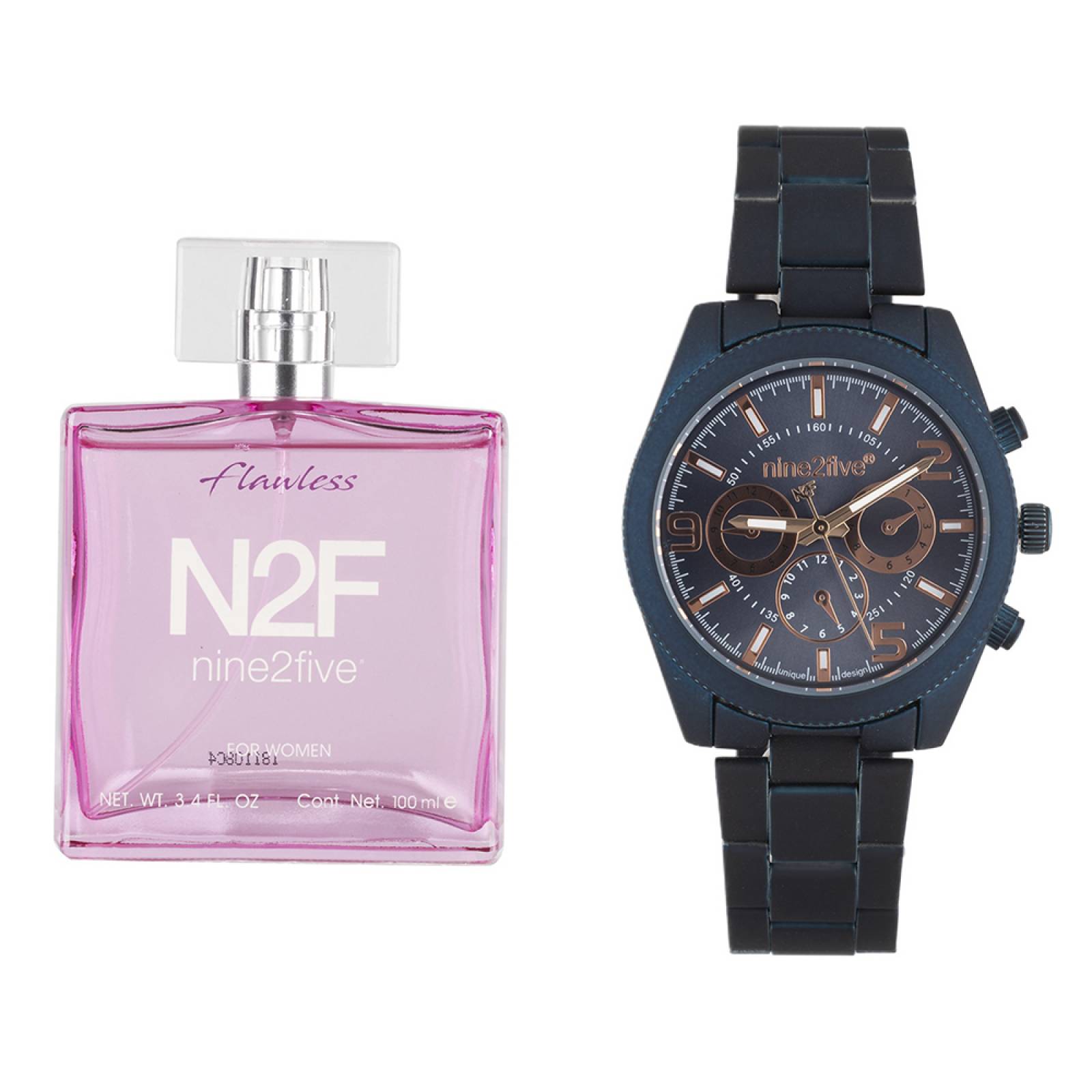 Set Nine2Five de Reloj y Fragancia para Dama SETFLAWLESSASRY13AZAZ