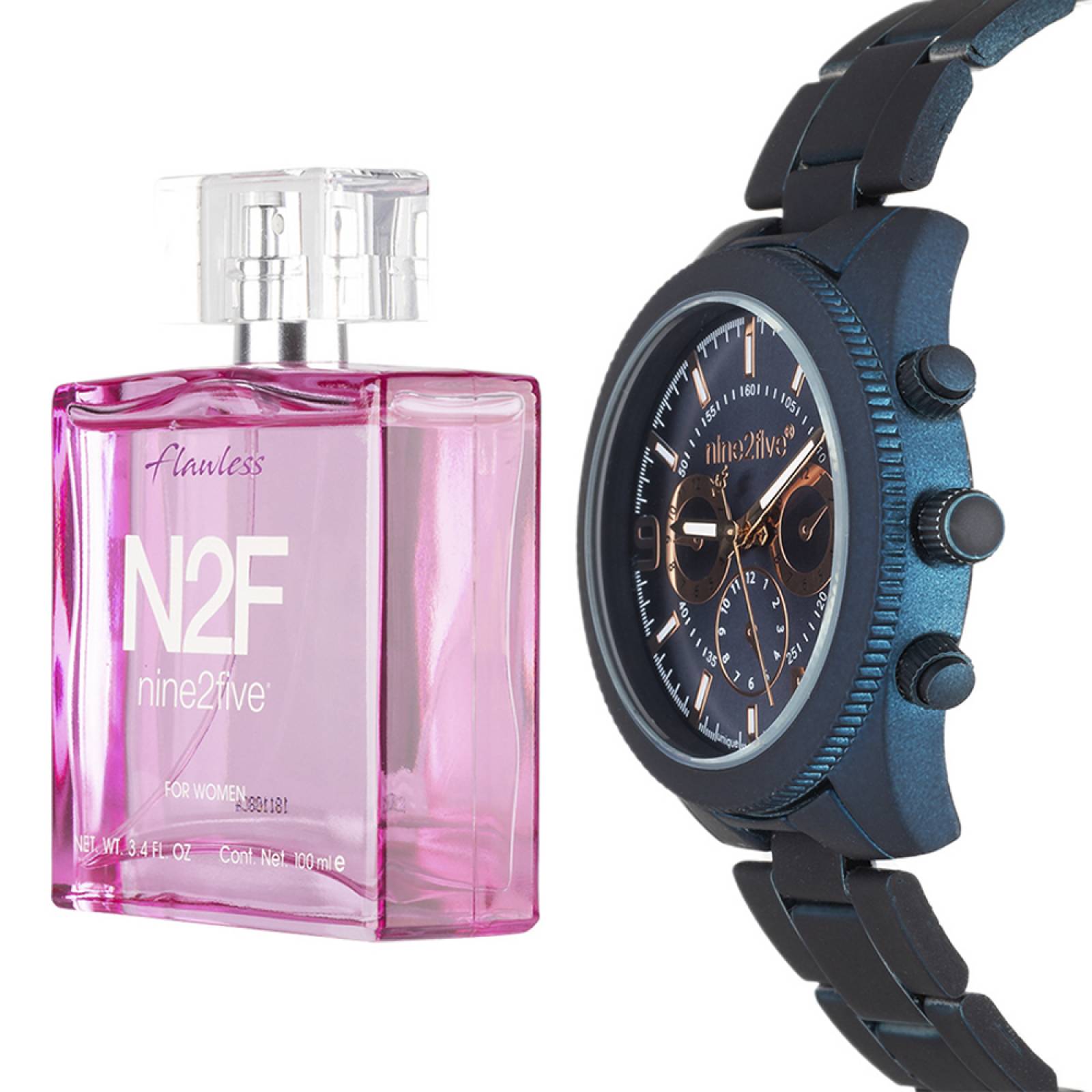 Set Nine2Five de Reloj y Fragancia para Dama SETFLAWLESSASRY13AZAZ