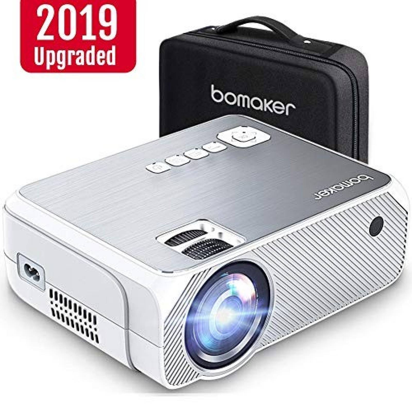 Mini Proyector BOMAKER Full HD 1080P pantalla 250" blanco