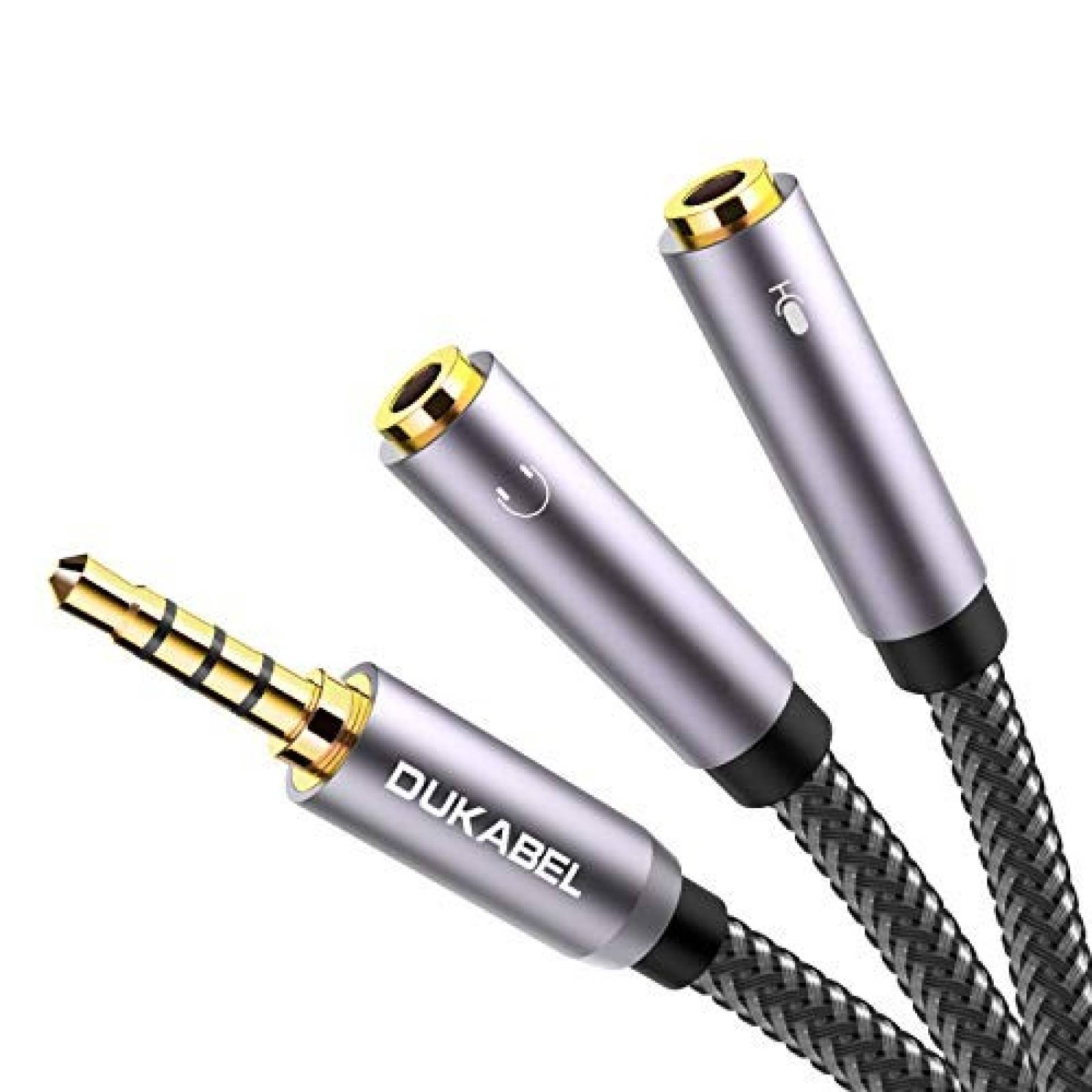 Adaptador DuKabel 3.5mm Adaptador para Micrófono y Audifonos