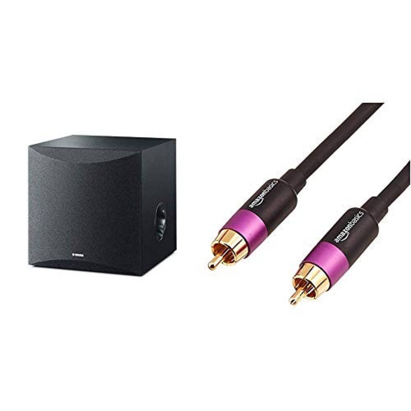 Subwoofer activo Yamaha Audio NS-SW050BL 8" y cable -negro