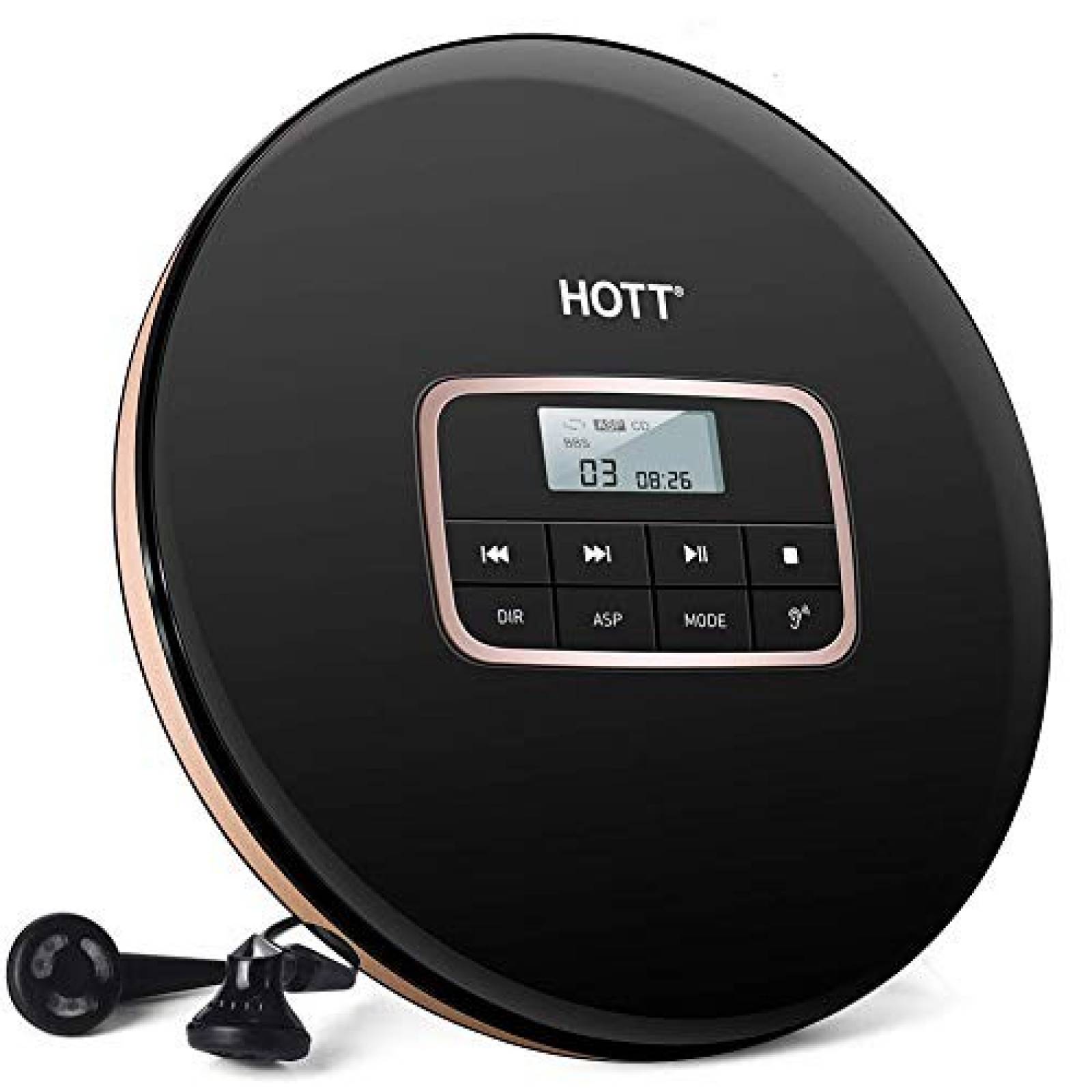 Reproductor CD portátil Maexus HOTT MP3 -negro