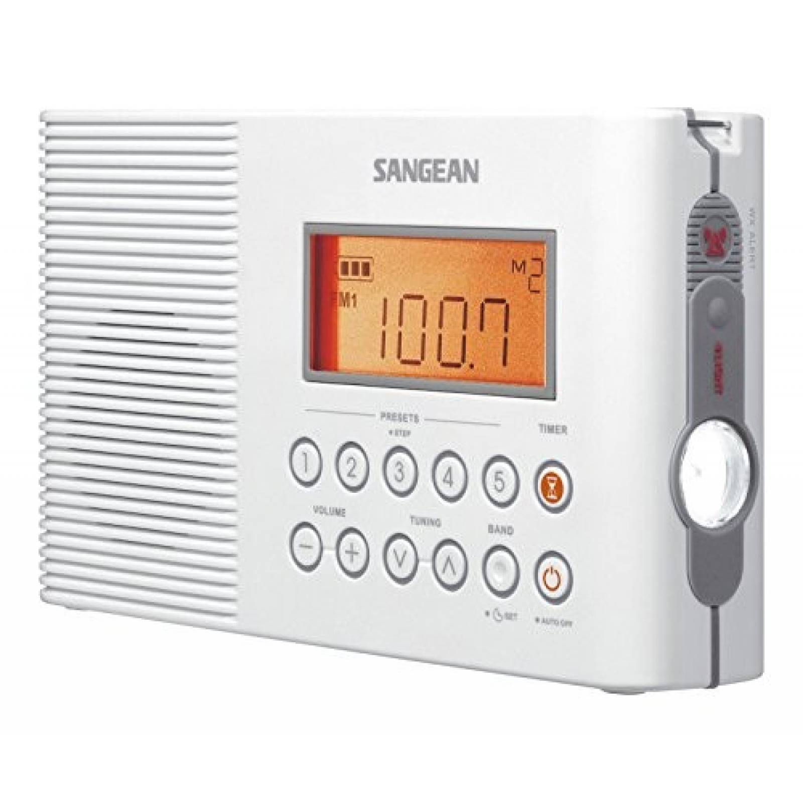 Radio de Alerta meteorológica Sangean H205 AM/FM Impermeable