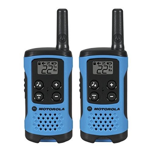 Radio de dos vías Motorola T100 2 unidades -Azul Neón