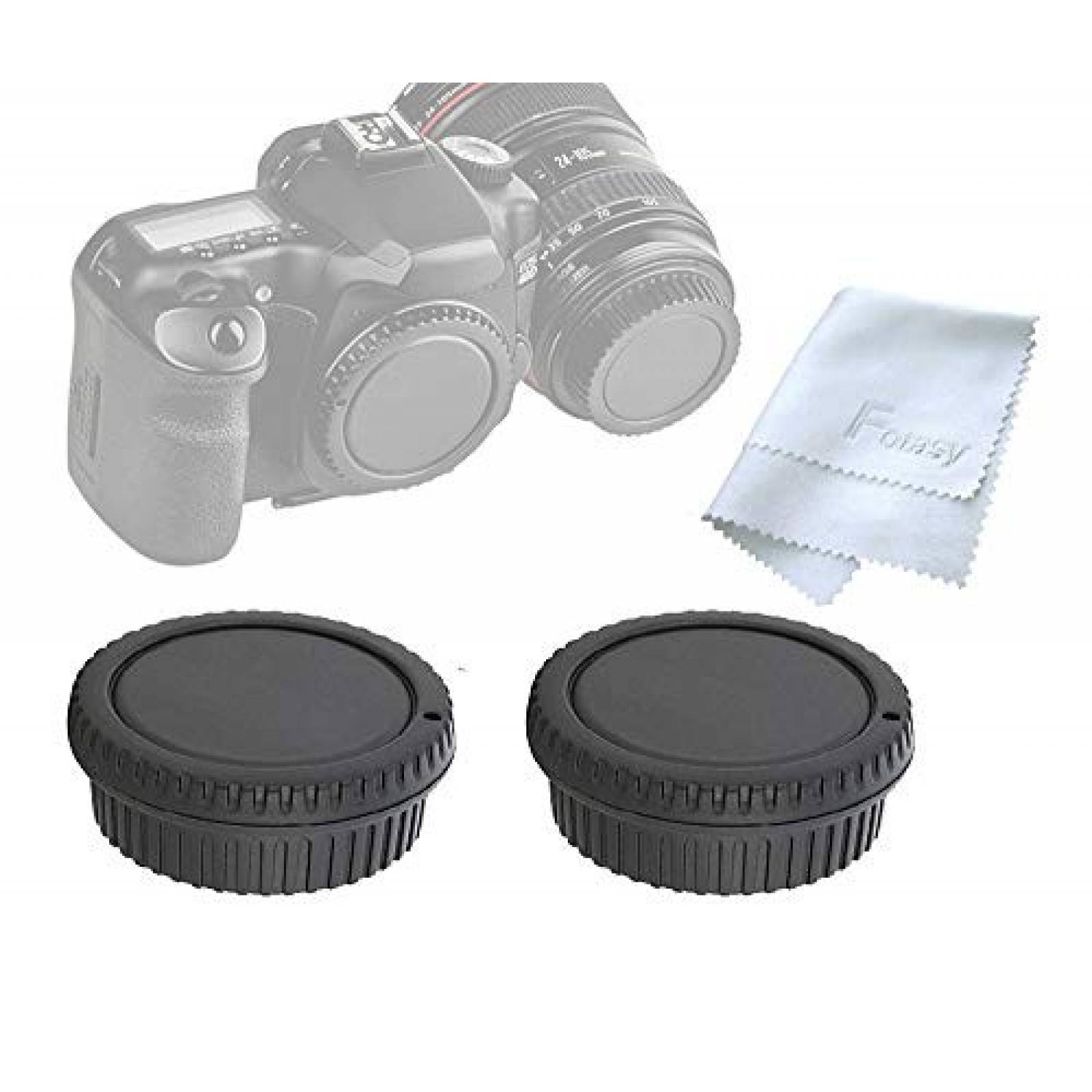 Tapas traseras para lente Fotasy para Canon EOS DSLR (2)