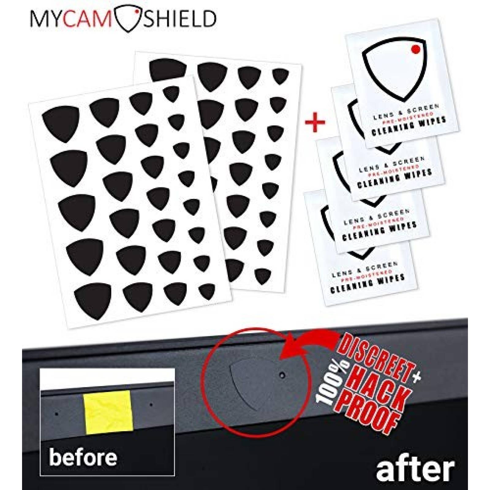 Cubierta para cámara MyCamShield Privacidad 52 reutilizables
