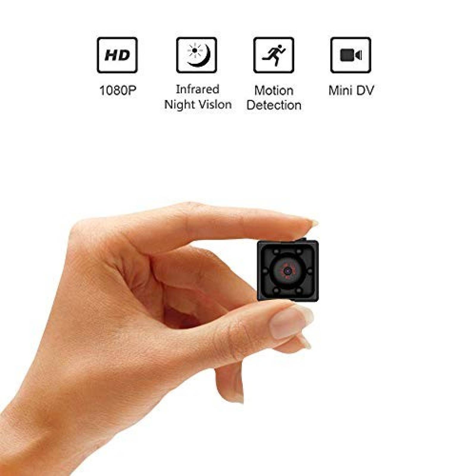 Mini cámara oculta Supoggy Full HD 1080P -negra