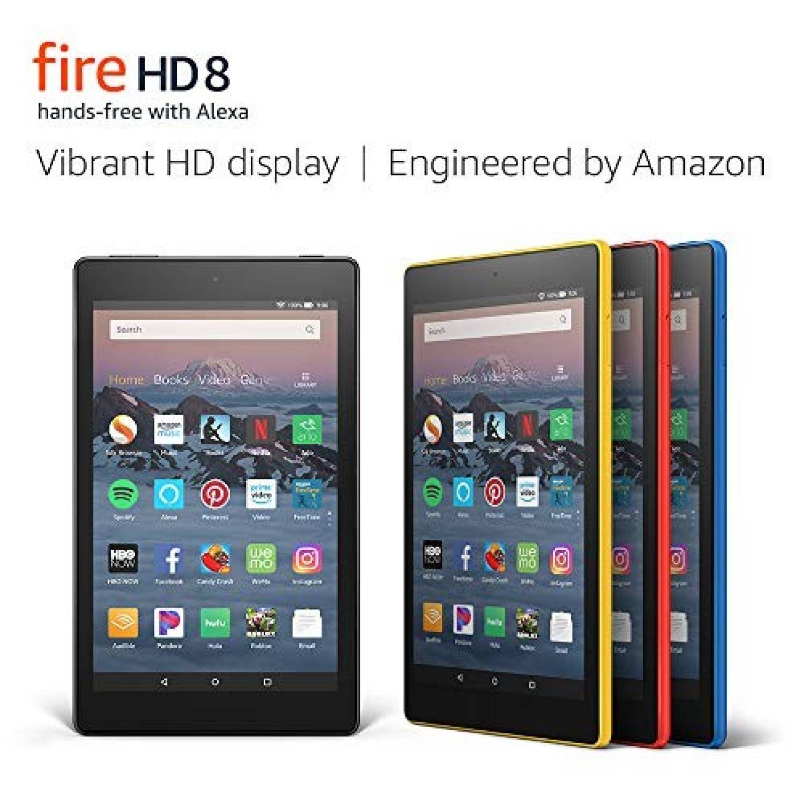Tablet Amazon Fire HD 8 pantalla de 8'' 16 GB Rojo