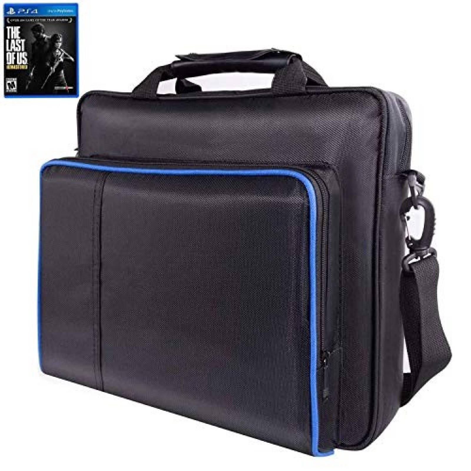 Maletín Mochila Wattne para PS4 y ps4 Pro -negro con azul