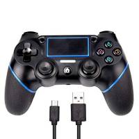 Control Ps4 Saes C200S Inalámbrico Con Touchpad -Negro