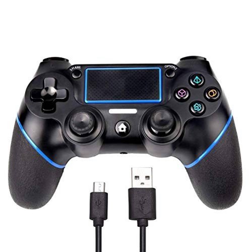 Control PS4 SAES C200S inalámbrico con touchpad -negro