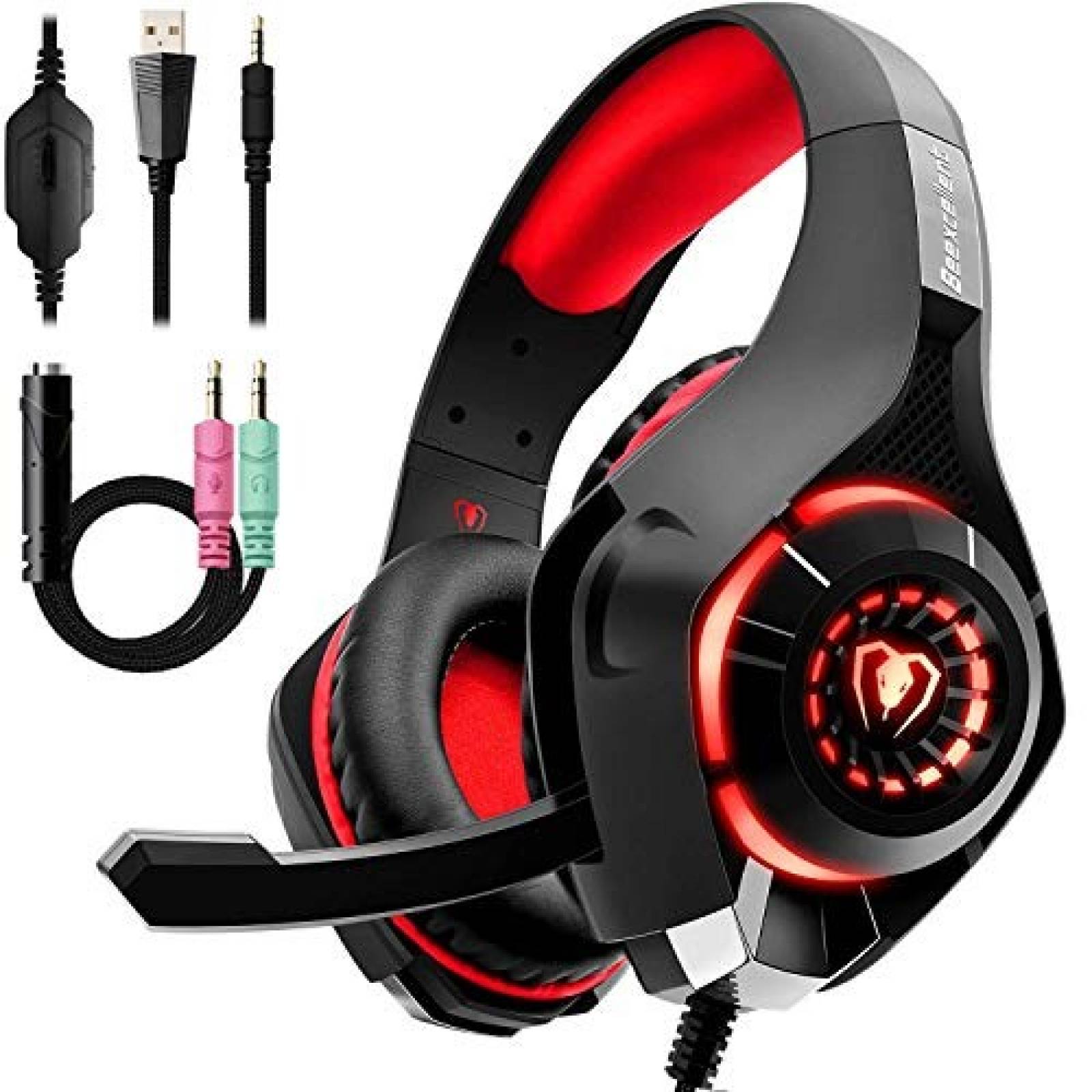 Headset Gamer Beexcellent -rojo