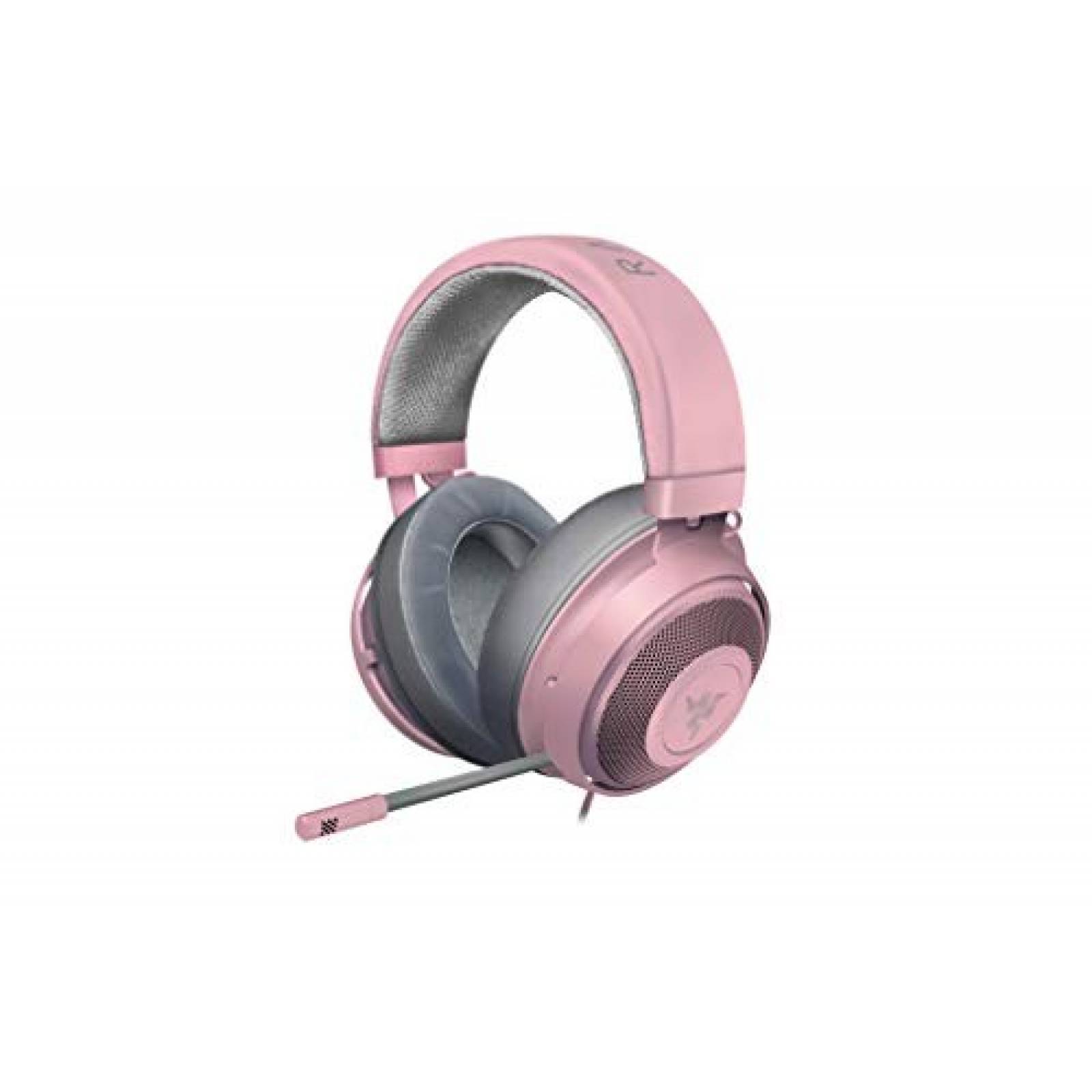 Audífonos Gamer Razer Kraken con micrófono -rosa