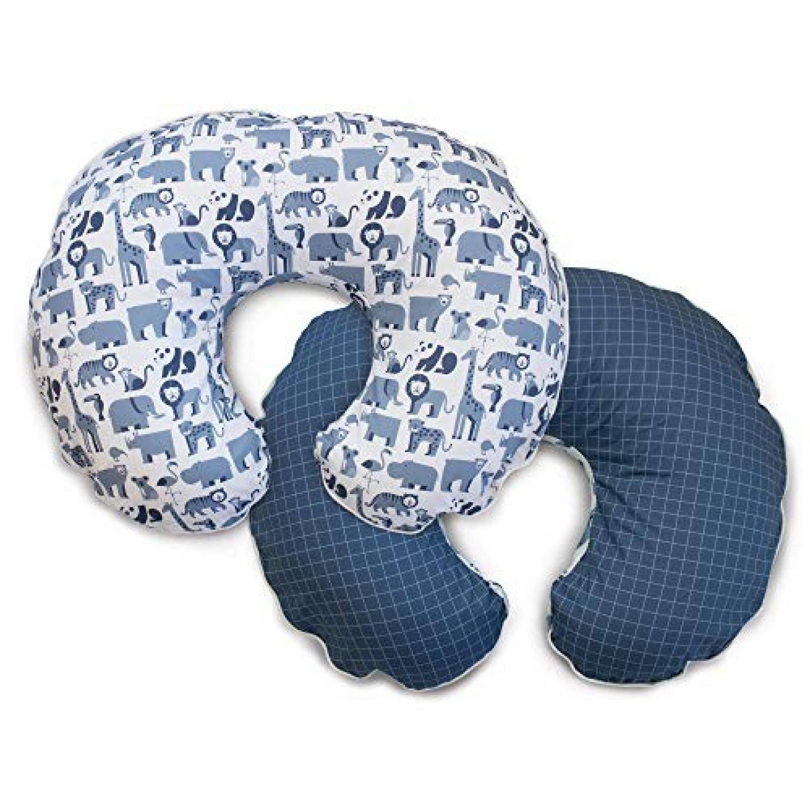 Funda de almohada de microfibra Boppy para lactancia- azul