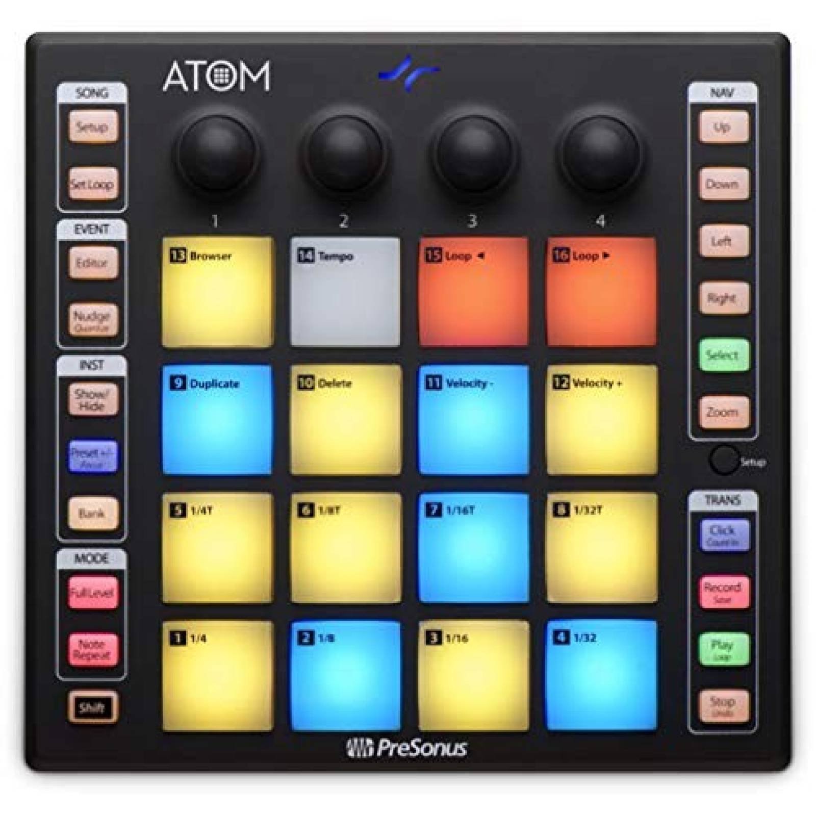 Controlador Presonus Atom Pad Producción Musical Profesional