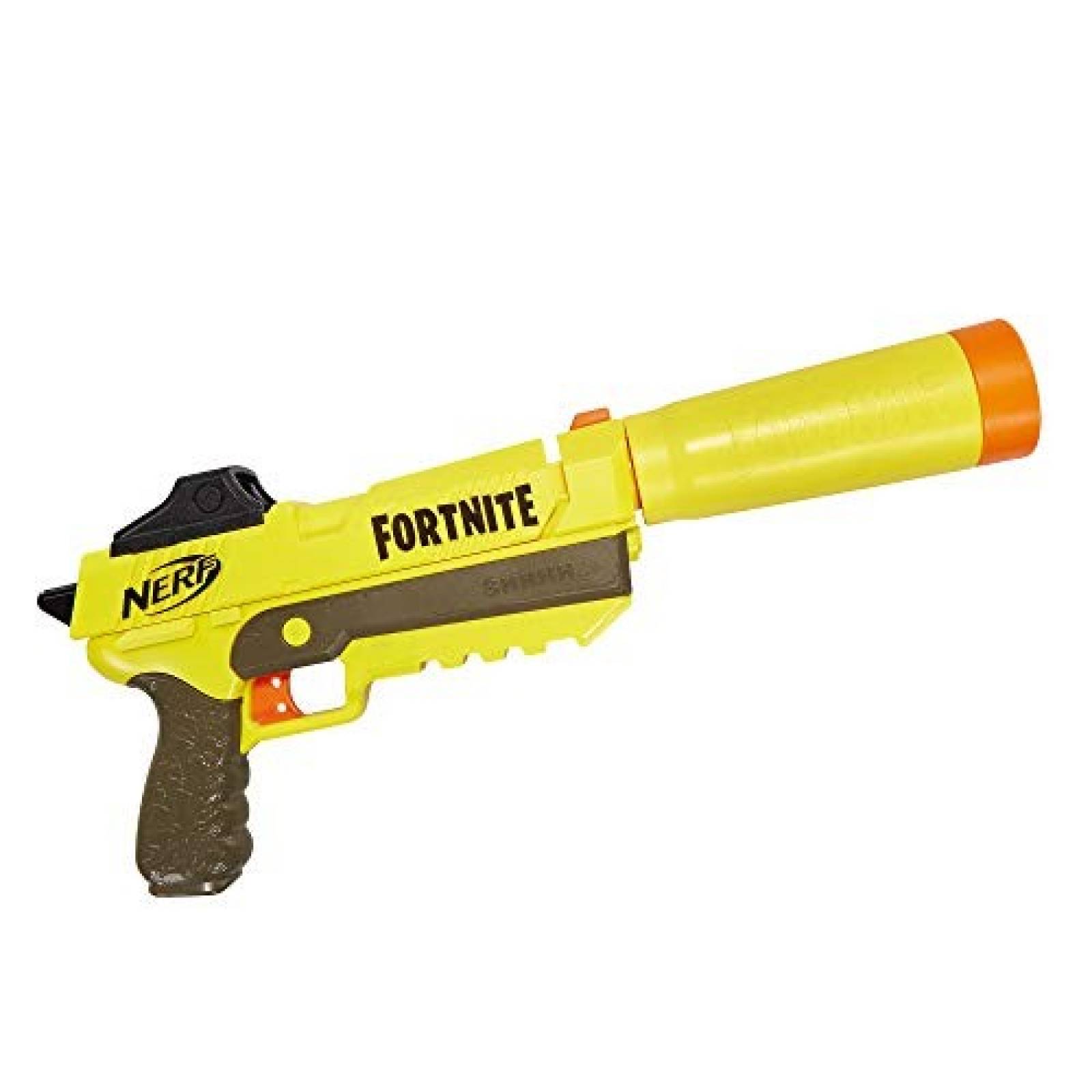 Pistola de dardos plasticos NERF Edicion Fortnite -amarilla