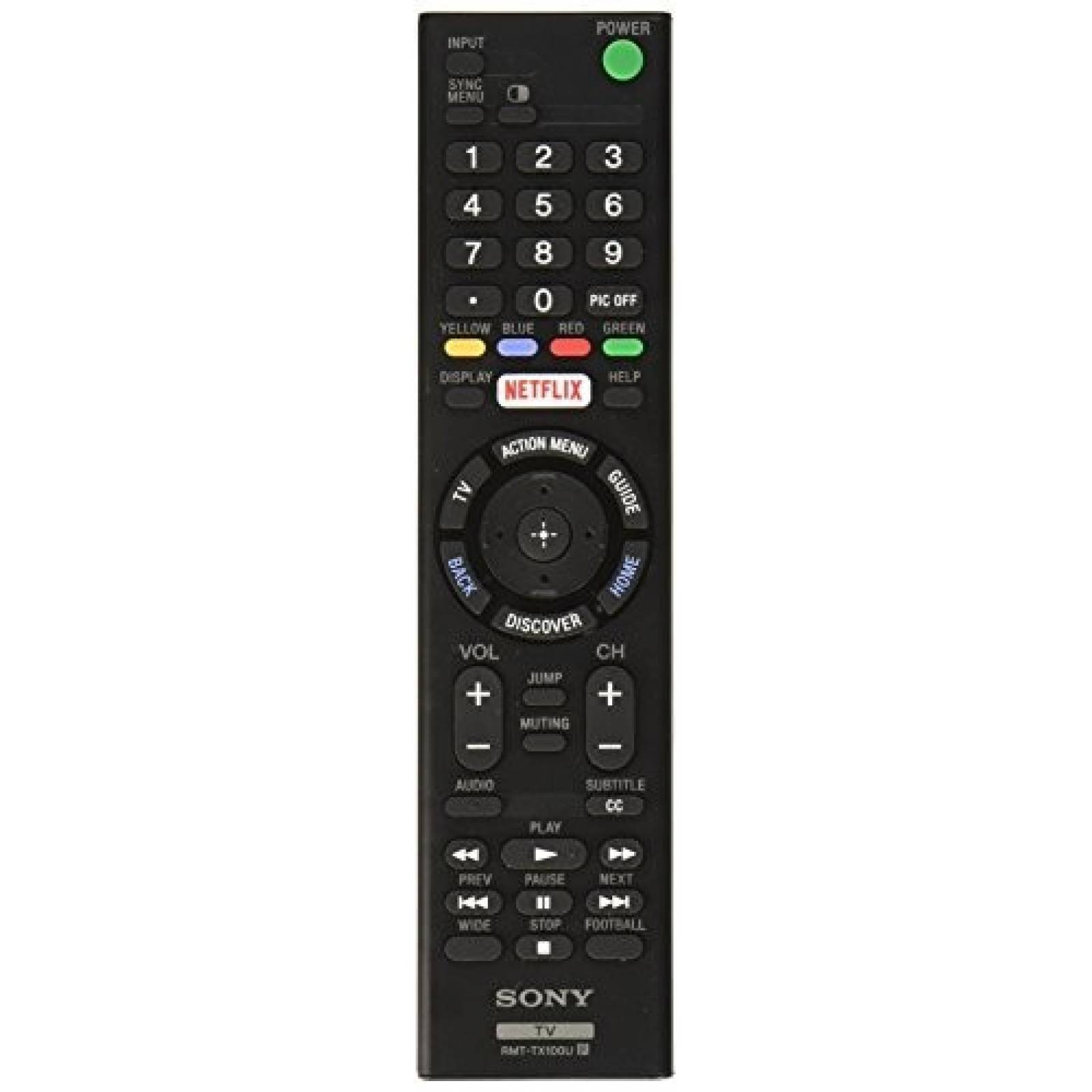 Control remoto original para Smart TV Sony RMT-TX100U LED