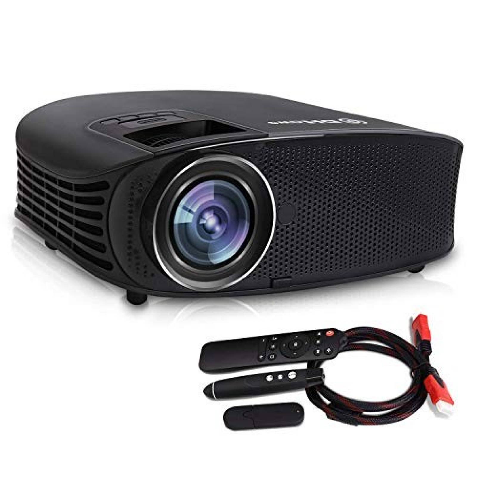 Proyector de vídeo DHAWS 3800LM 1080P Full HD HDMI -negro