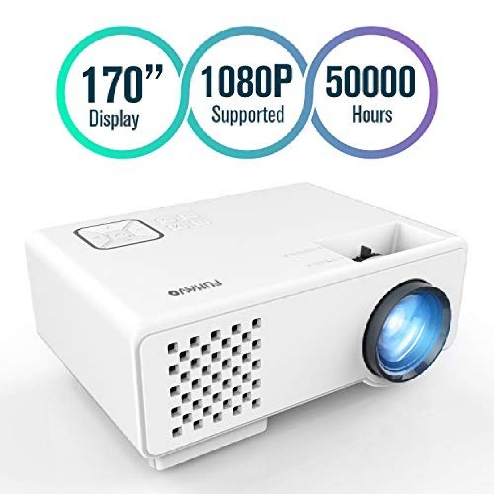 Mini Proyector FUNAVO RD815 LED 1080p blanco