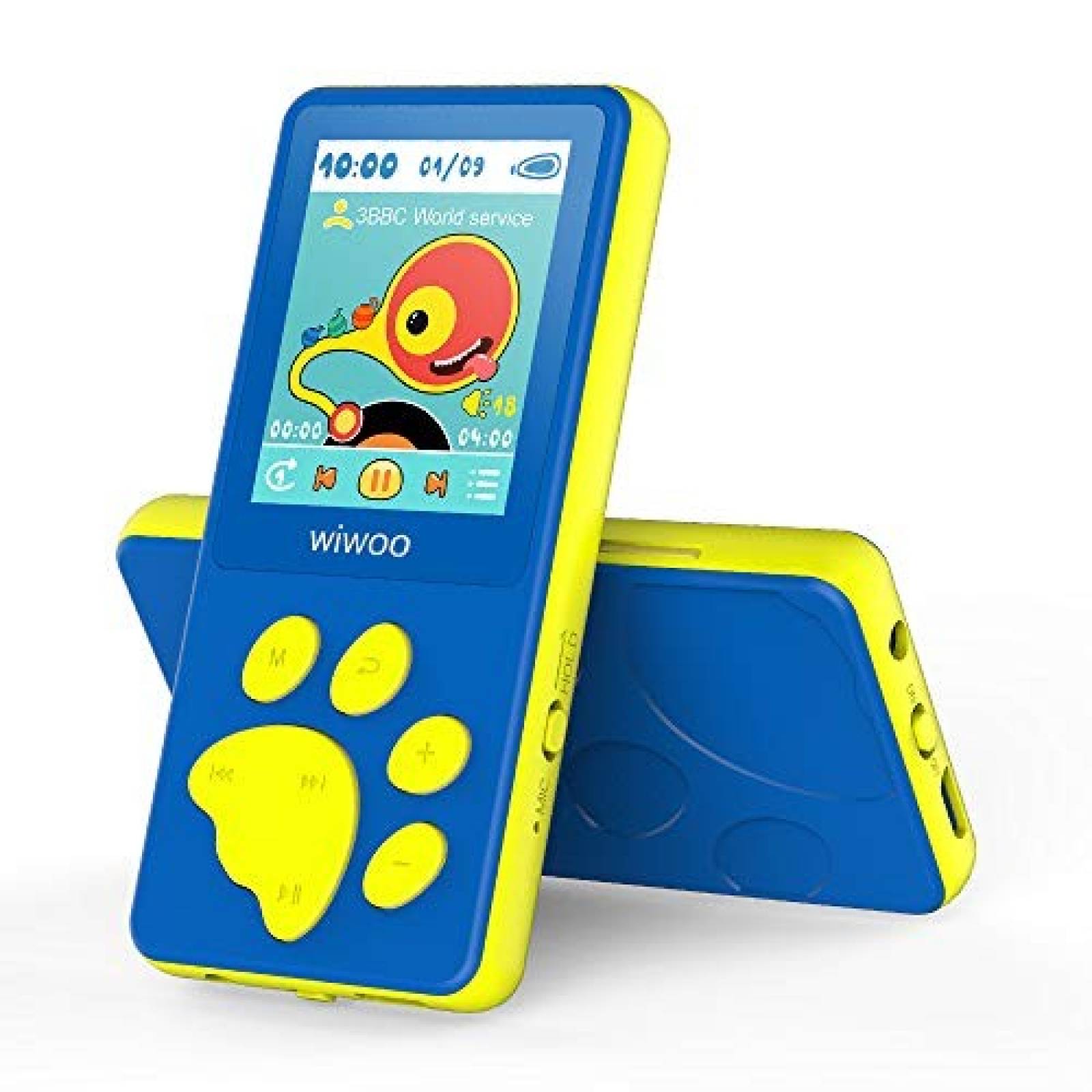 Reproductor MP3 wiwoo para niños 1.8'' 128Gb -Azul