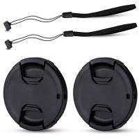 Tapas De Lente Jjc 77Mm Paquete De 2 -Negro
