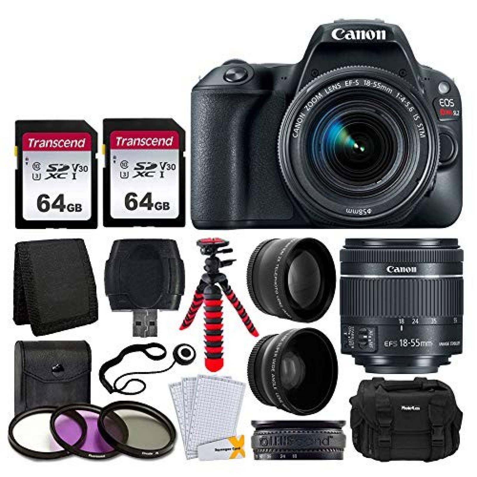 Cámara Canon EOS Rebel SL2 Digital Canon y kit de accesorios