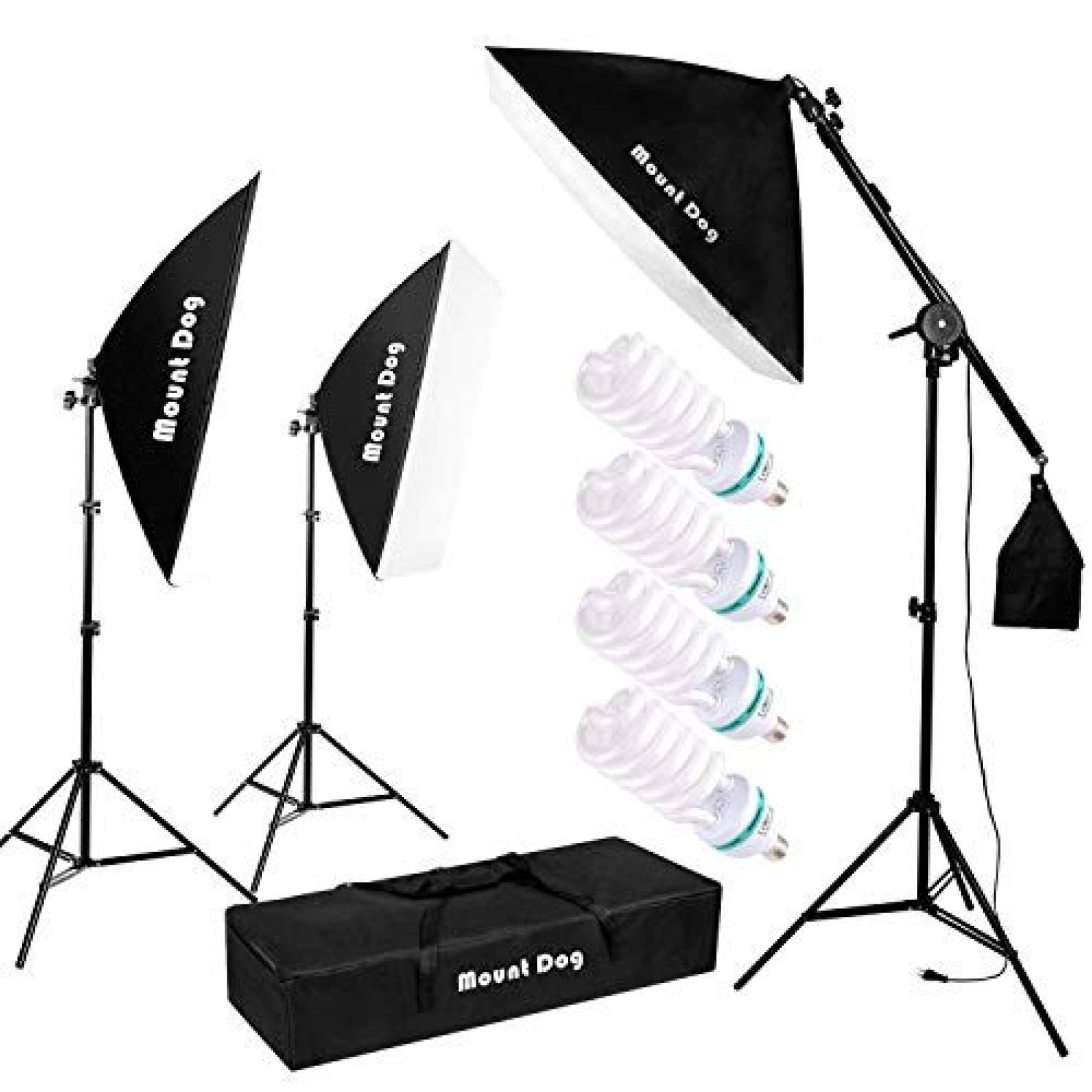 Kit de iluminación MOUNTDOG softbox continuo de estudio