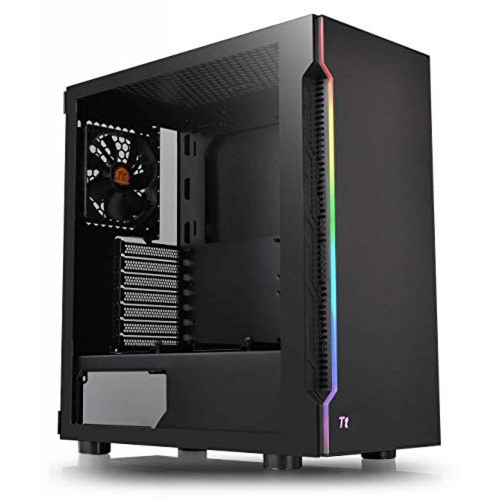 Caja Thermaltake para H200 ATX Mid Tower luz RGB -Negro