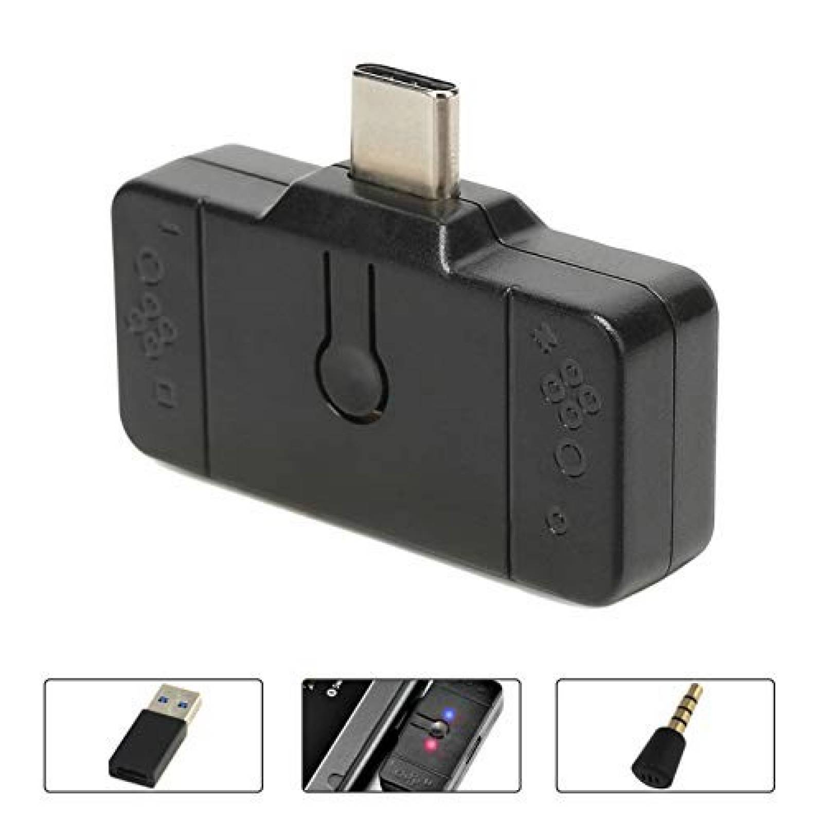 Adaptador de audio KINVOCA USB C USB Bluetooth -Negro