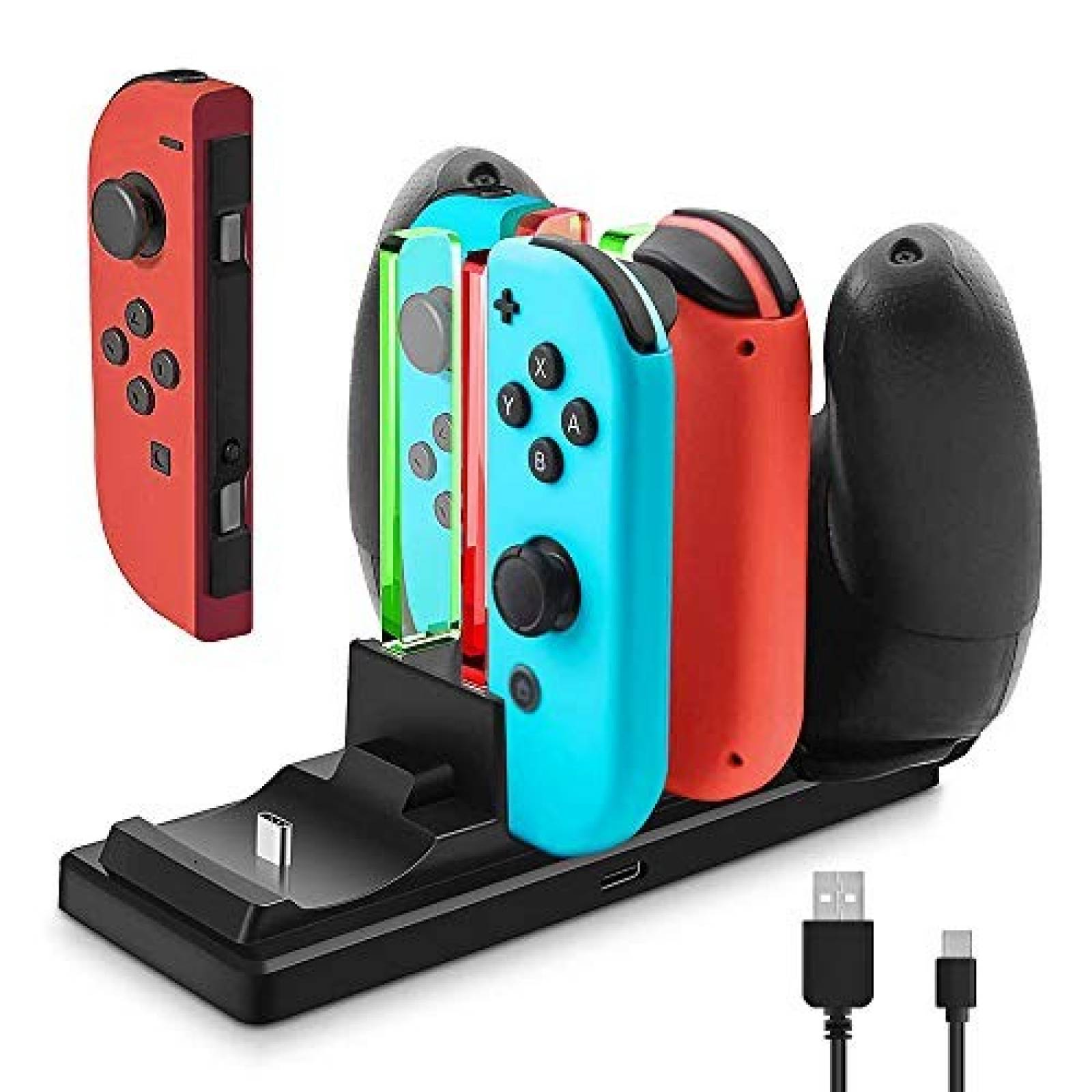 Estación de carga controles omitium Nintendo Switch -Negro