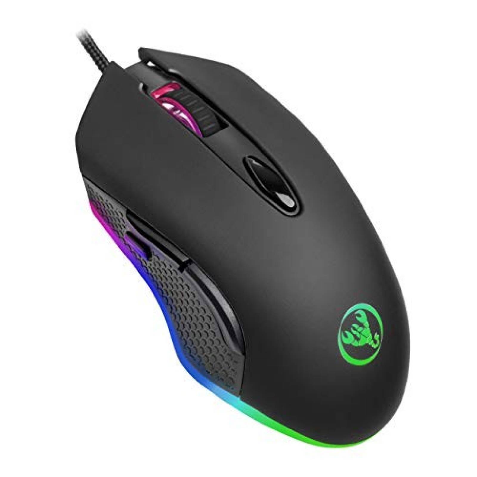 Ratón Gaming AE WISH ANEWISH RGB 6 botones 4800dpi -Negro