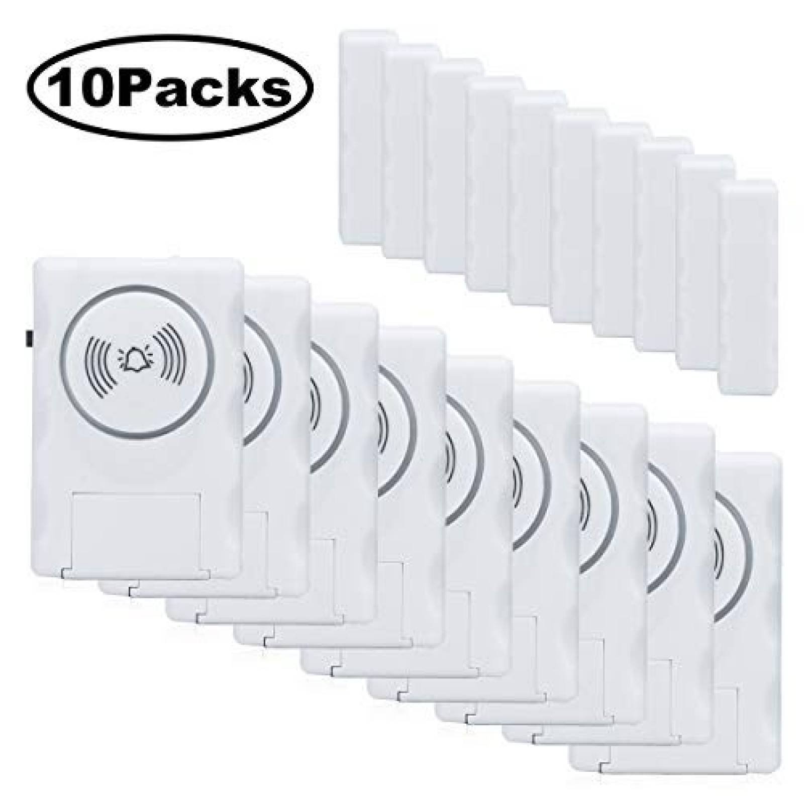 Seguridad para ventanas HUMUTU alarma 120db 10 pack -Blanco