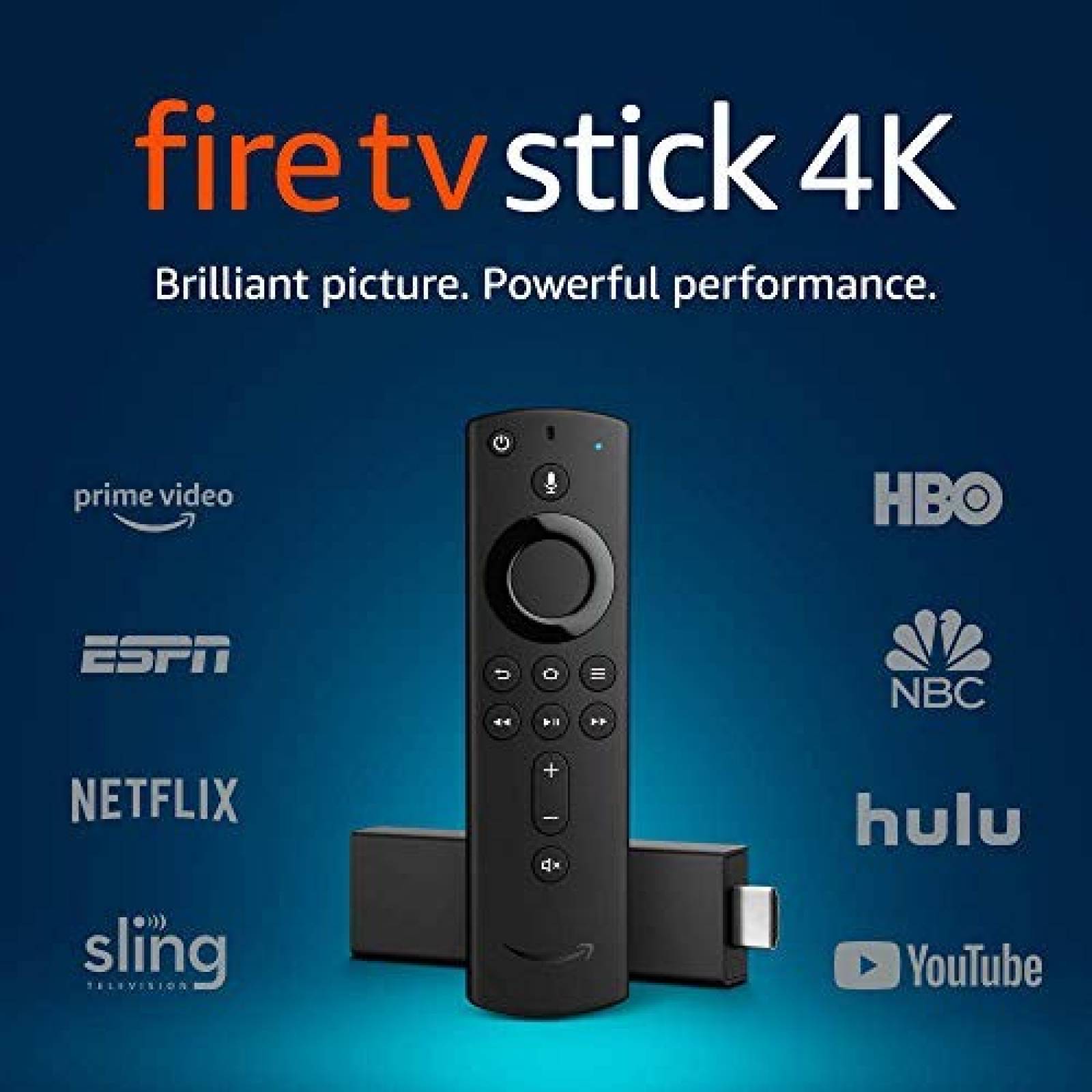 Reproductor Multimedia Amazon Fire TV Stick 4K Con Alexa