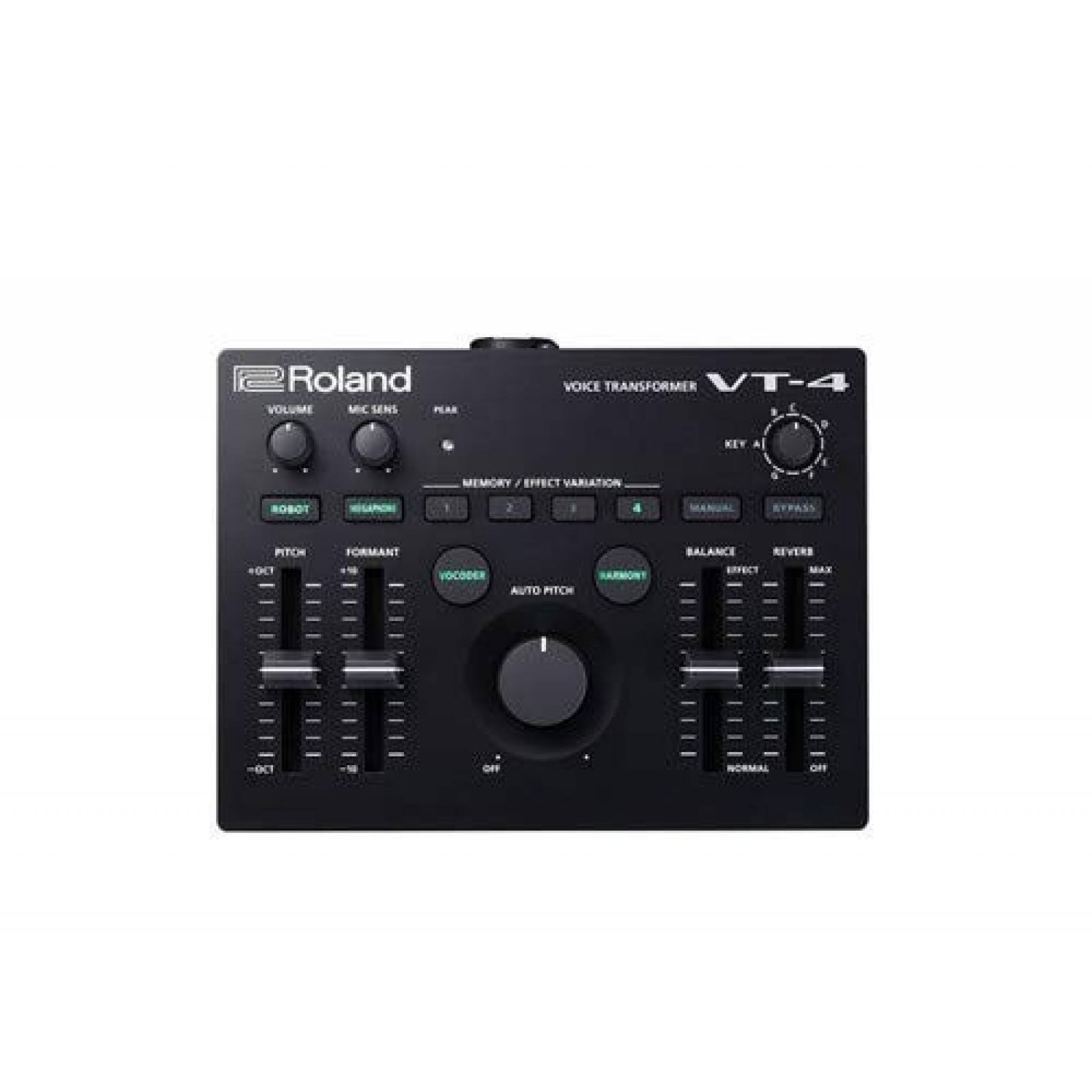 Transformador de Voz Roland VT-4 Audio Profesional -Negro