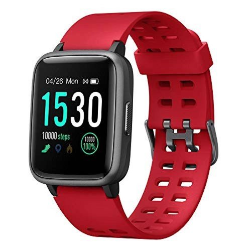 Smartwatch YAMAY 2019 IP68 para Android iOS Fitness -Rojo