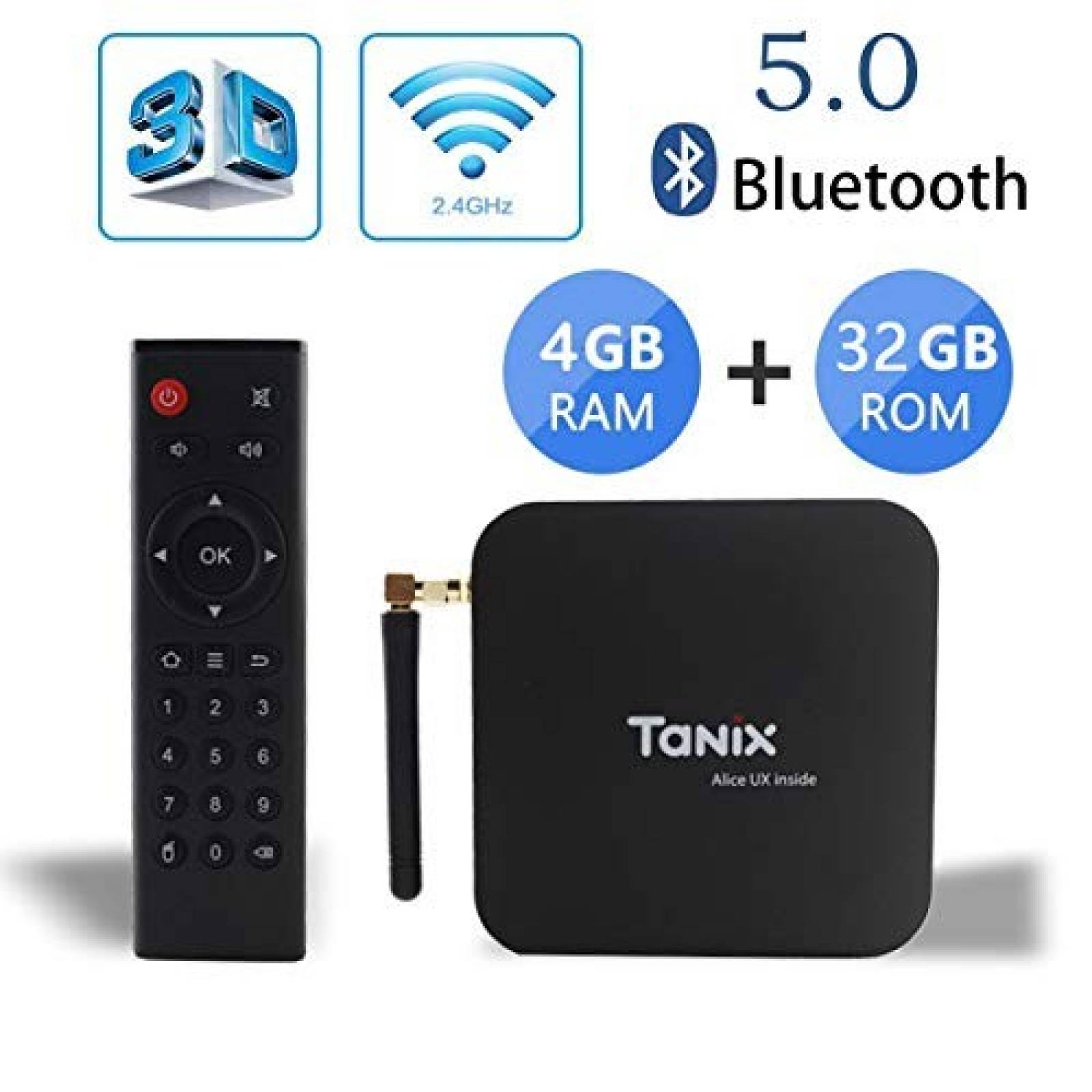 Reproductor multimedia streaming TaNix TX6 TV Box 4GB 32GB