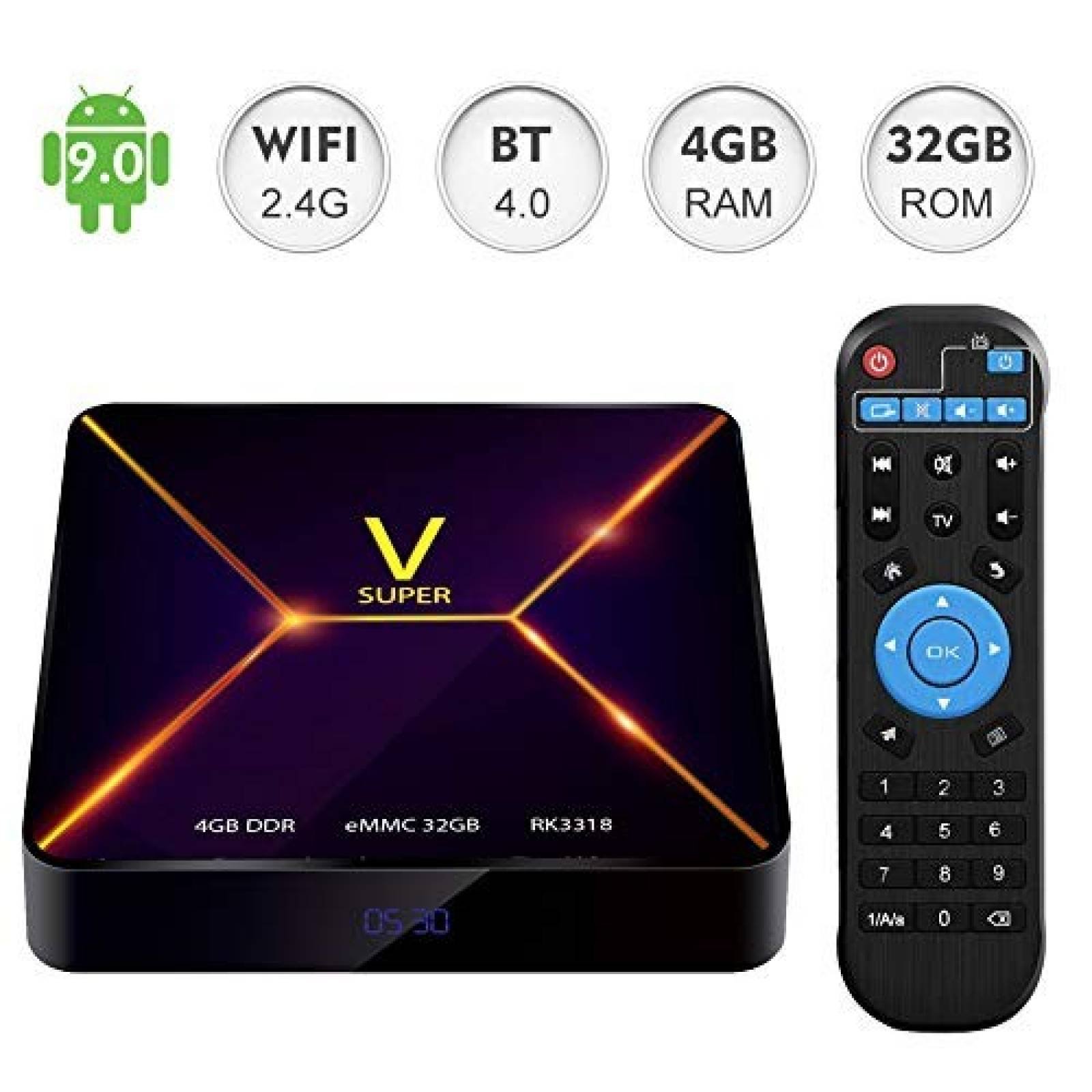 Reproductor de streaming EVER EXPRESS Android 9.0 4GB -Negro