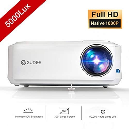 Proyector GuDee 300'' Full HD 1080p 5000lux -Blanco