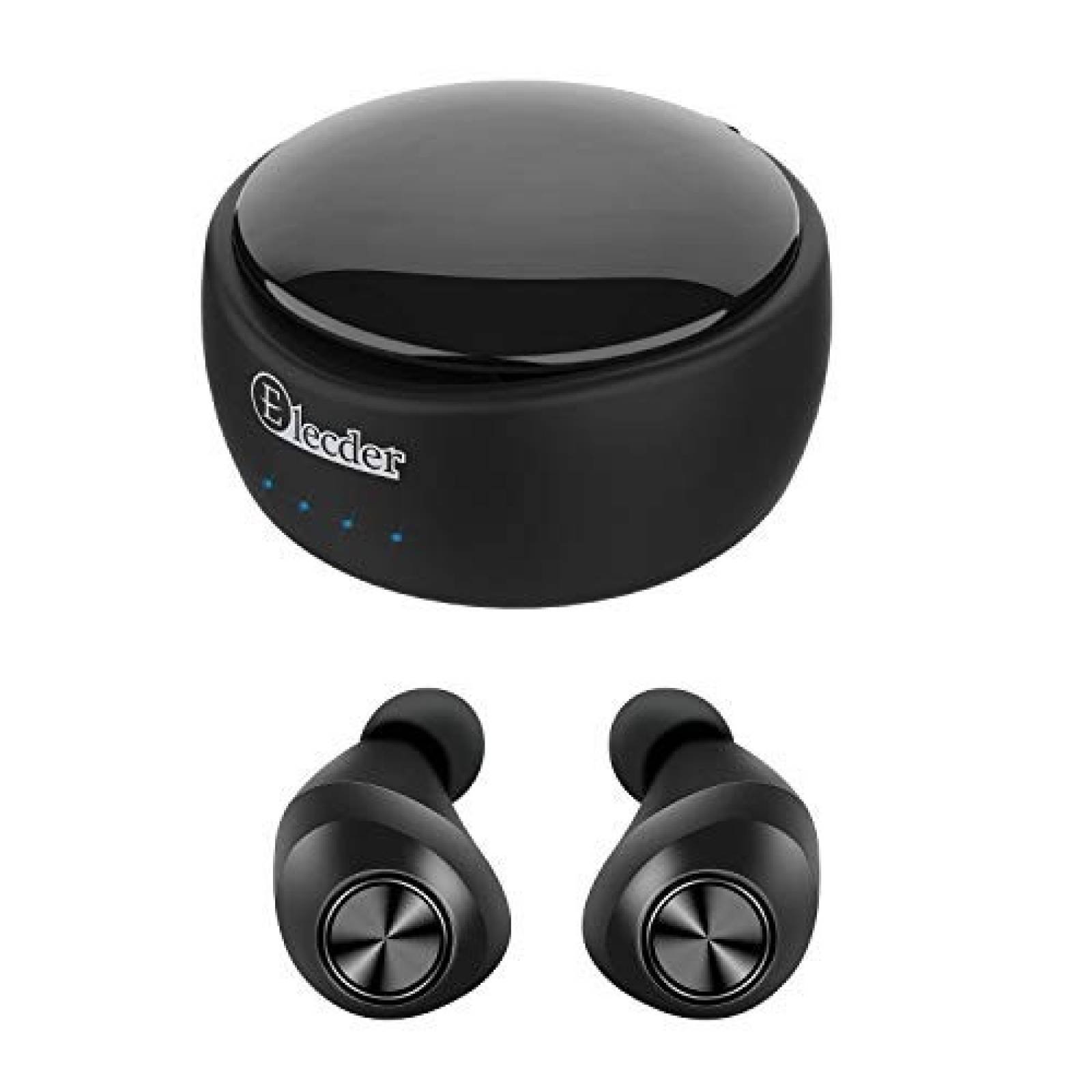 Audífonos ELECDER D11 Bluetooth 5.0 Caja de Carga -Negro