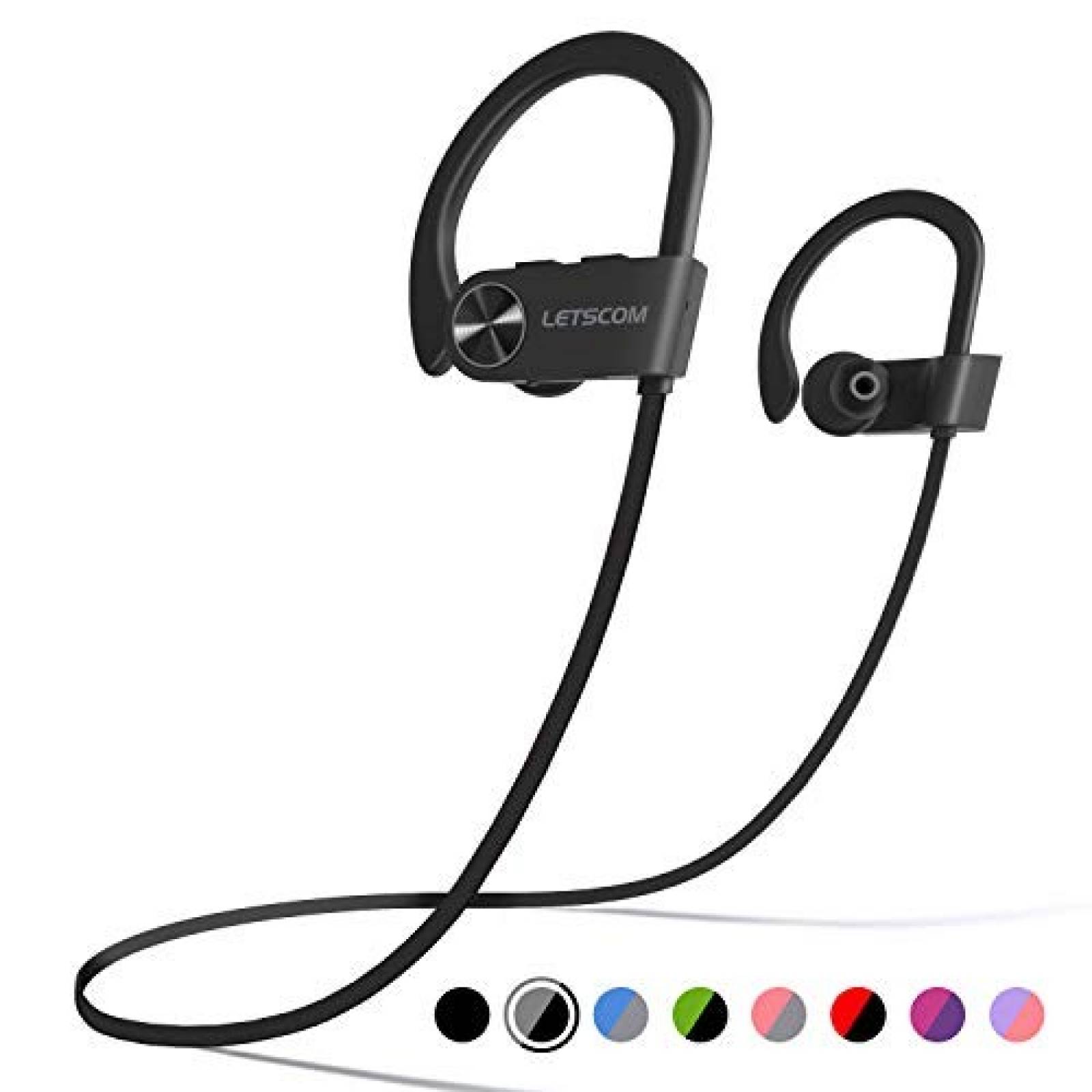 Auriculares inalámbricos LETSCOM Bluetooth HD Stereo -Negro