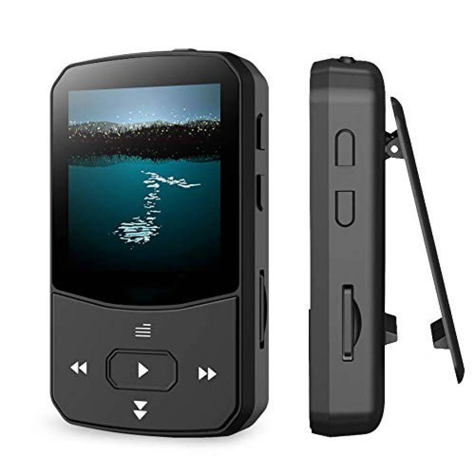 Reproductor MP3 RUIZU 16GB con Bluetooth 4.1 Radio FM Negro