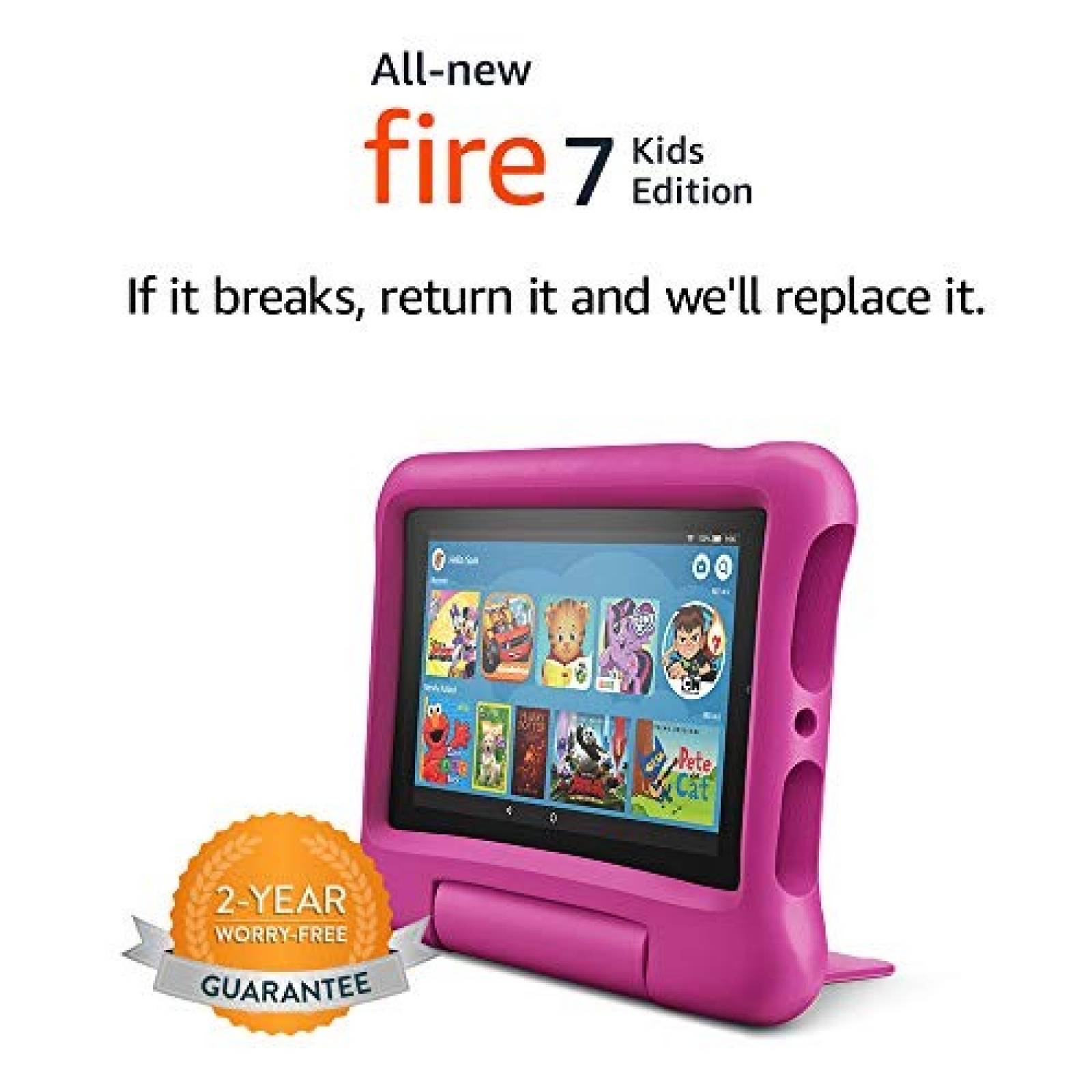 Tablet Amazon Fire 7 Kids Edition 7" Display 16 GB -Rosa