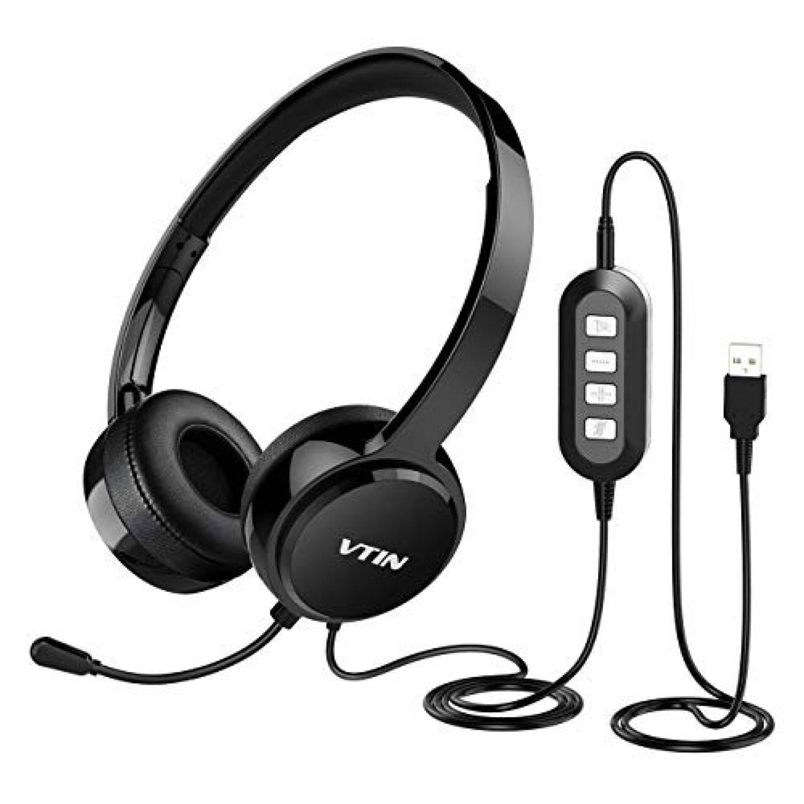 Auriculares Vtin diadema con micrófono para PC -Negro